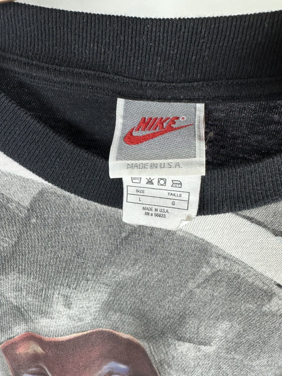 Jordan Brand Vintage rare nike Michael jordan all over print tee shirt Size US L / EU 52-54 / 3 - 8 Thumbnail