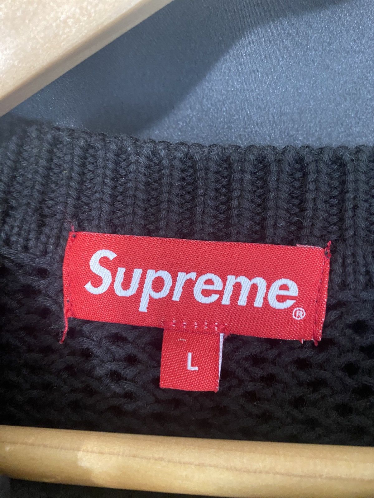 Supreme Supreme Small Box knit sweater Size US L / EU 52-54 / 3 - 4 Thumbnail