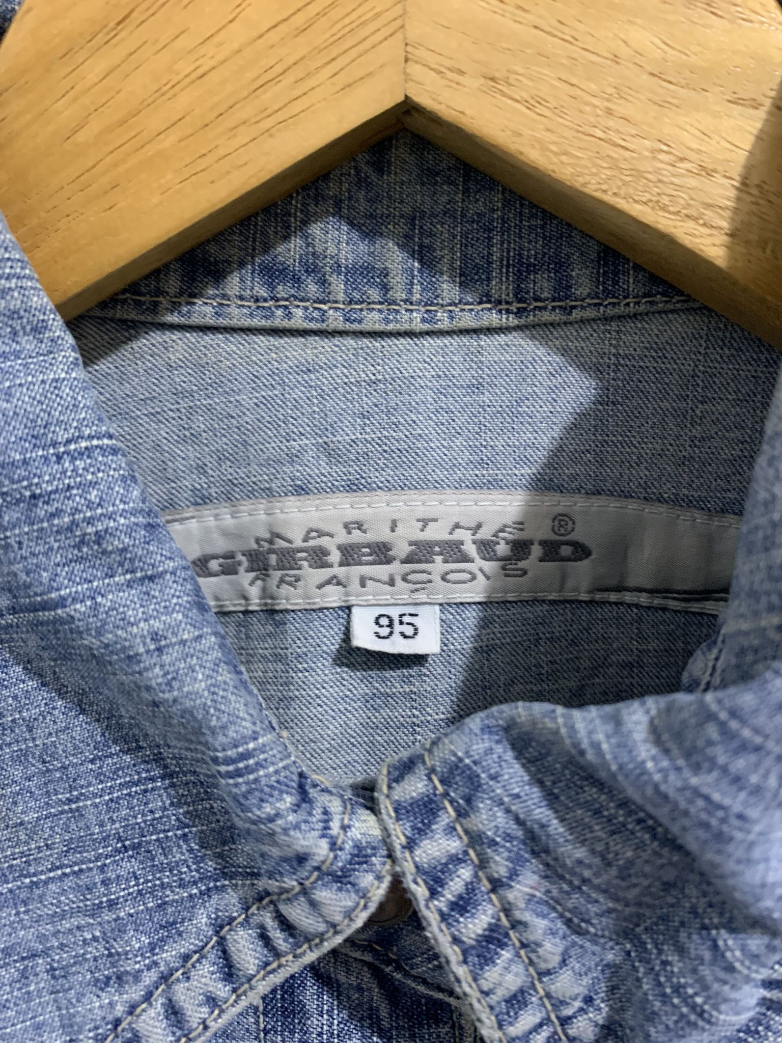 Marithe + Francois Girbaud Marithe Francois Girbaud Denim Shirt Size M / US 6-8 / IT 42-44 - 7 Thumbnail