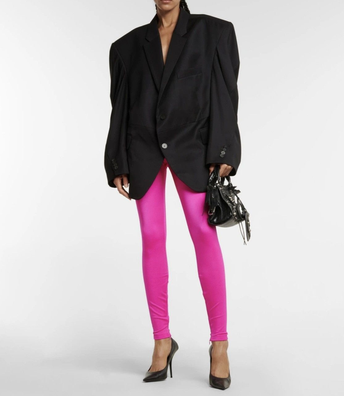 Balenciaga Balenciaga hot pink neon leggings slim trousers spandex XS Size 25" / US 0 / IT 36 - 3 Thumbnail