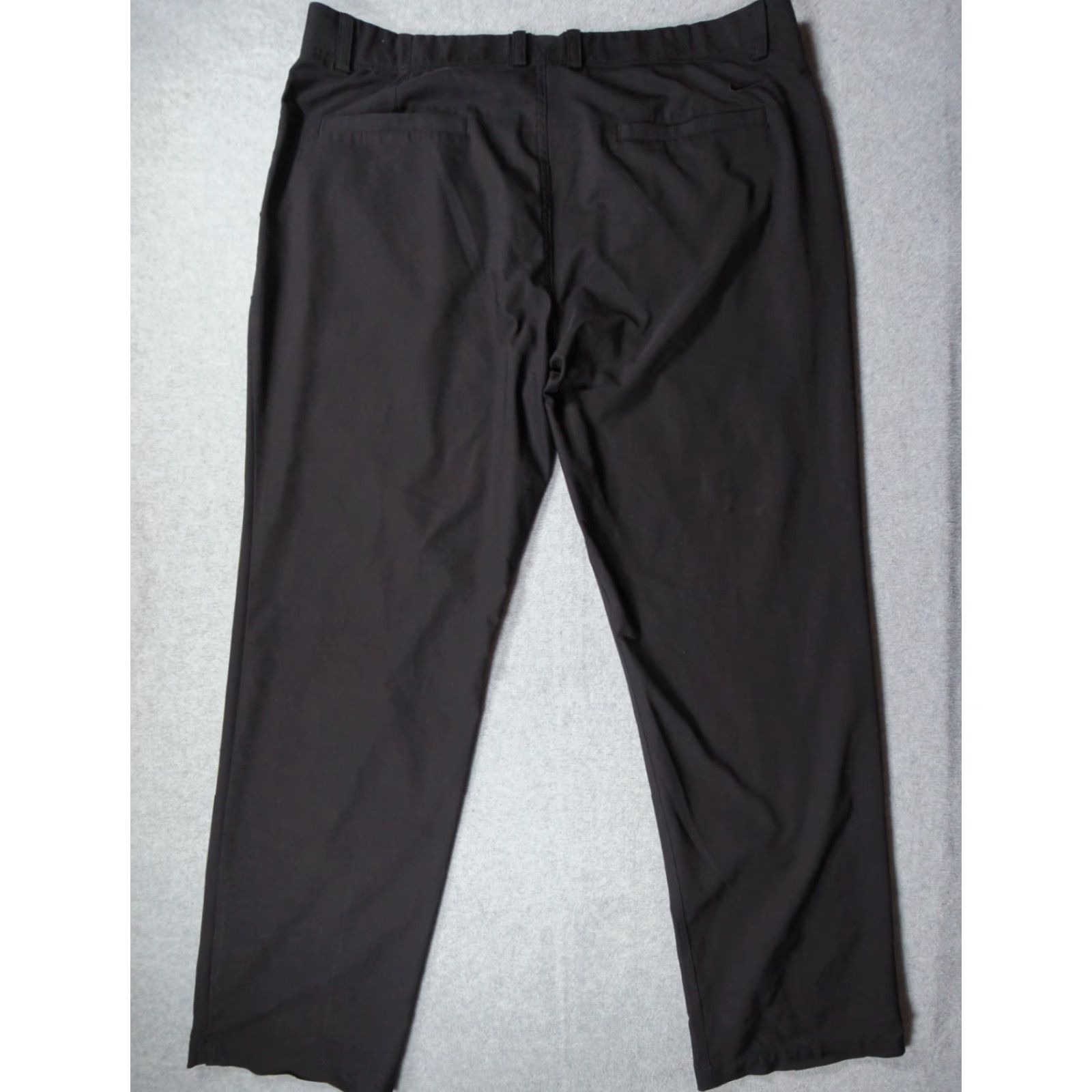 Nike VINTAGE? No. Nike Pants Mens 38x32 Black Chino Golf Dri Fit Straight Leg Lightweight Swoosh Size US 38 / EU 54 - 4 Thumbnail