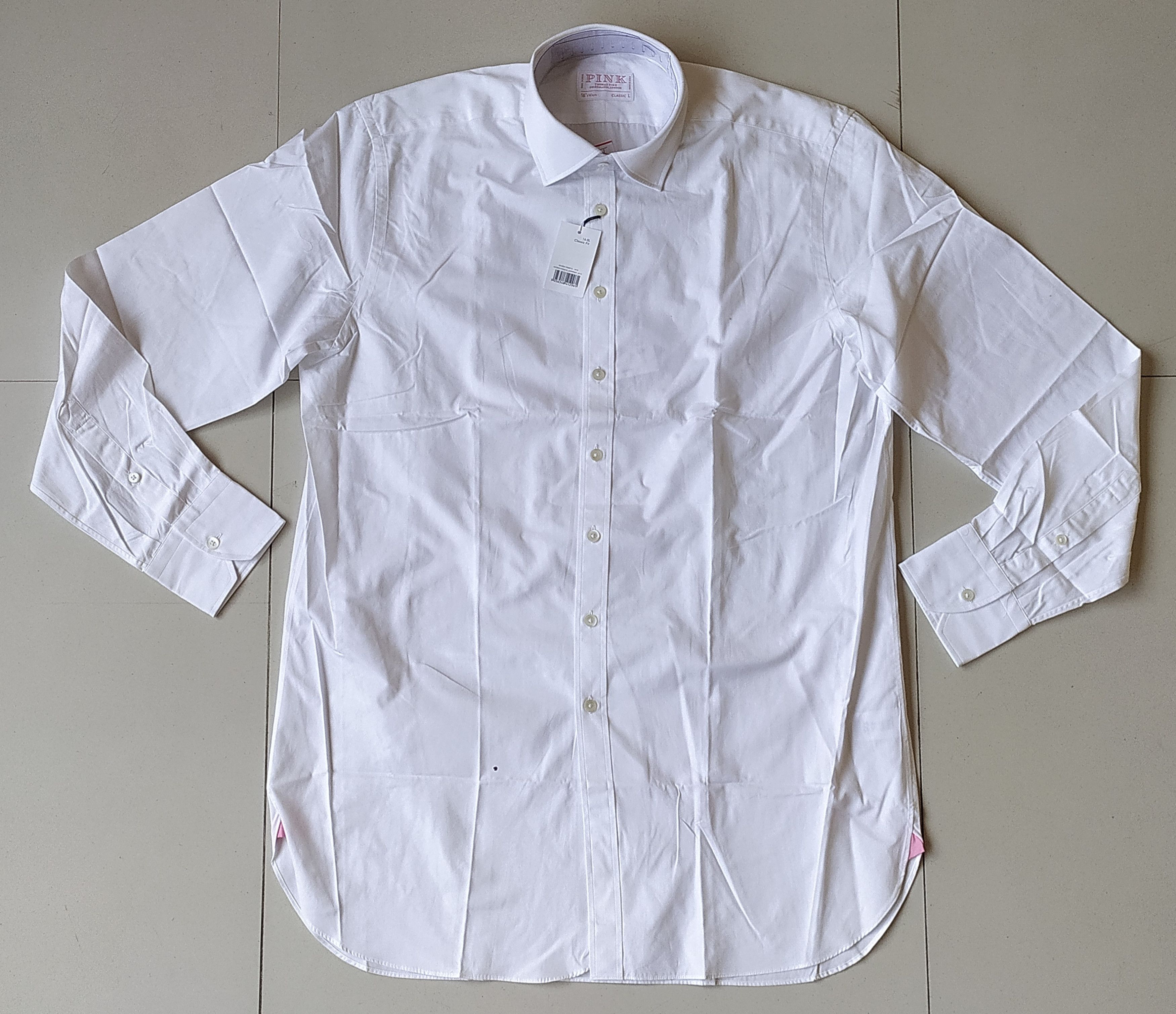 Thomas Pink Thomas Pink Formal Poplin Shirt Free Shipping T/73 Size US L / EU 52-54 / 3 - 2 Thumbnail