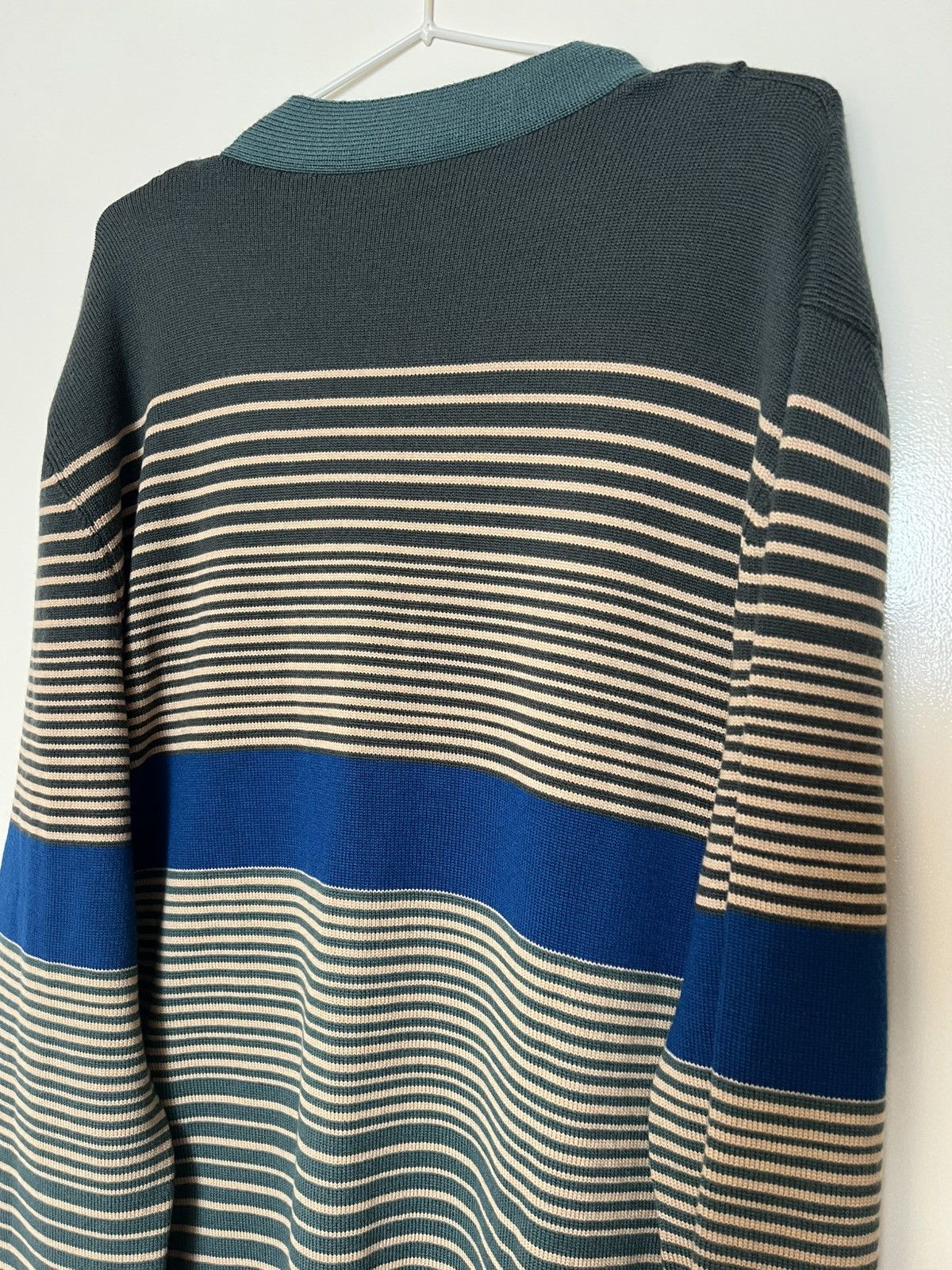 Missoni MISSONI Wool Striped Cardigan Multicolour Green Large Men L Size US L / EU 52-54 / 3 - 14 Thumbnail