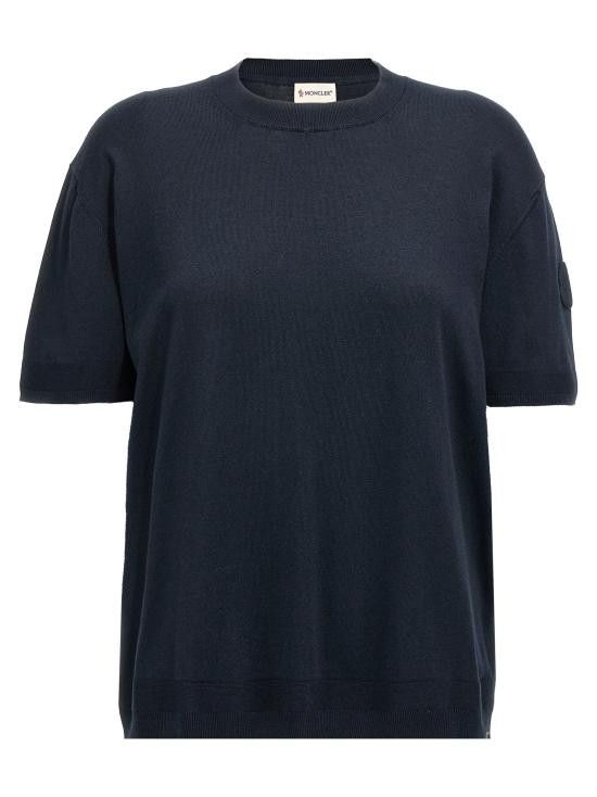 Moncler MONCLER Men T-Shirts K10919C00011M6329 742 BLUE Size US XL / EU 56 / 4 - 1 Thumbnail