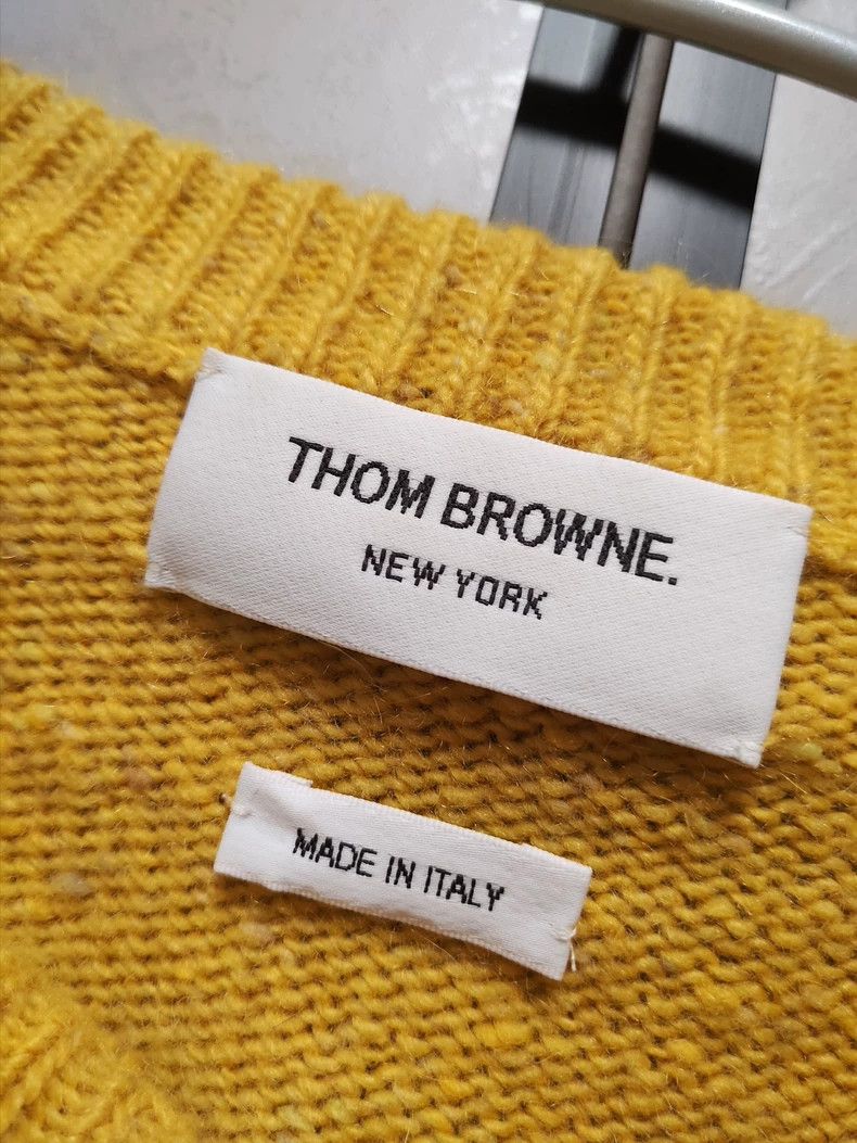Thom Browne Thom Browne Yellow long-sleeved sweater Size US M / EU 48-50 / 2 - 7 Thumbnail