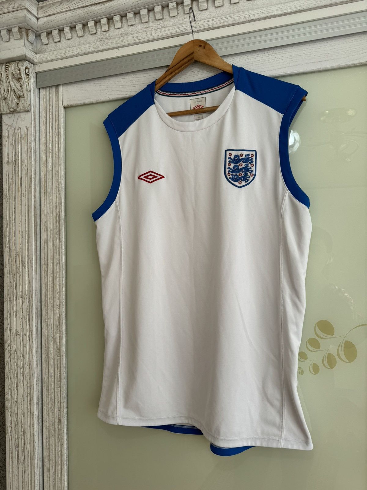 Umbro England Vintage Soccer Top Jersey Football Kit Shirt Size US XXL / EU 58 / 5 - 3 Thumbnail