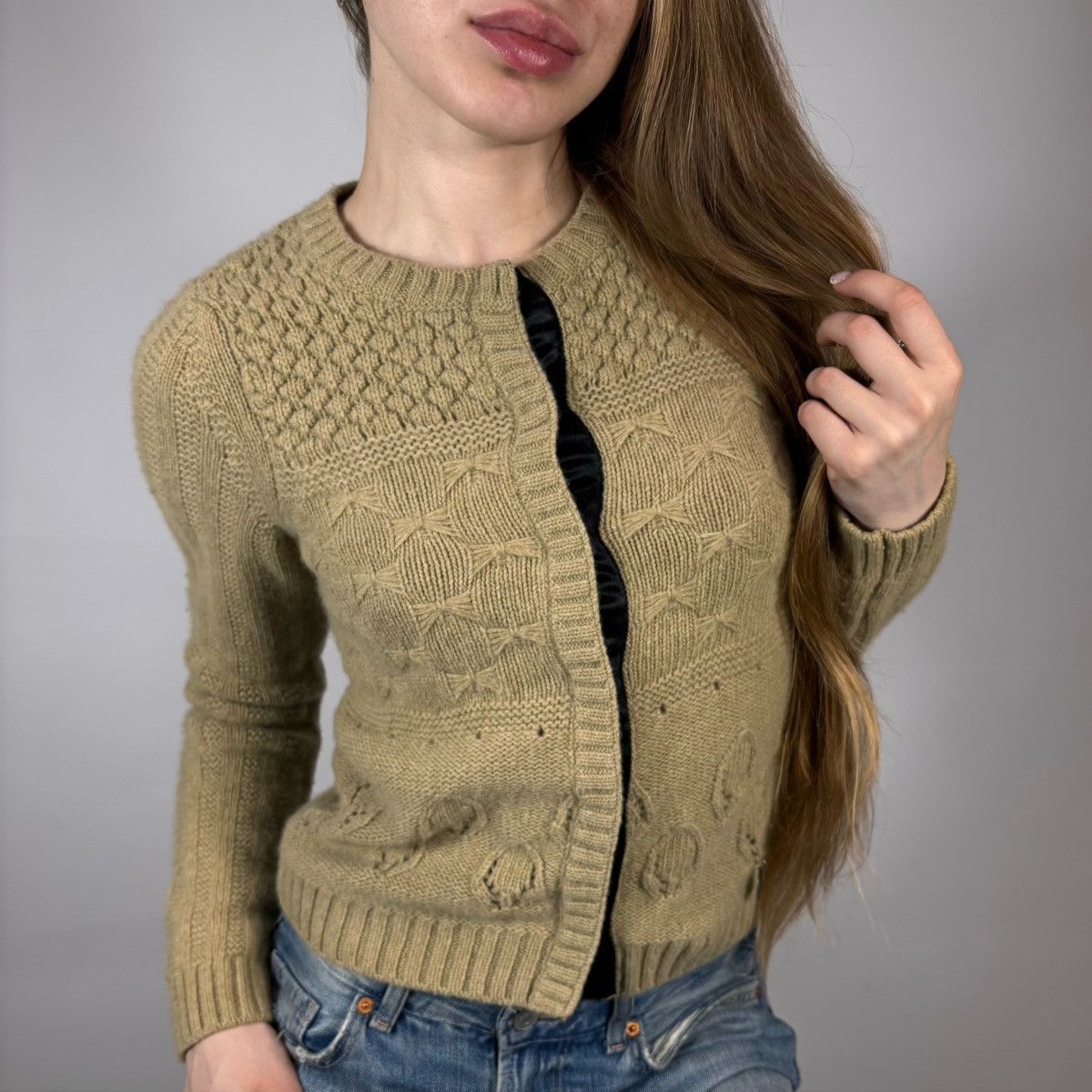 See by Chloe See By Chloe Knitted Wool Cardigan Sweater Y2K Luxury Style Size XS / US 0-2 / IT 36-38 - 1 Thumbnail