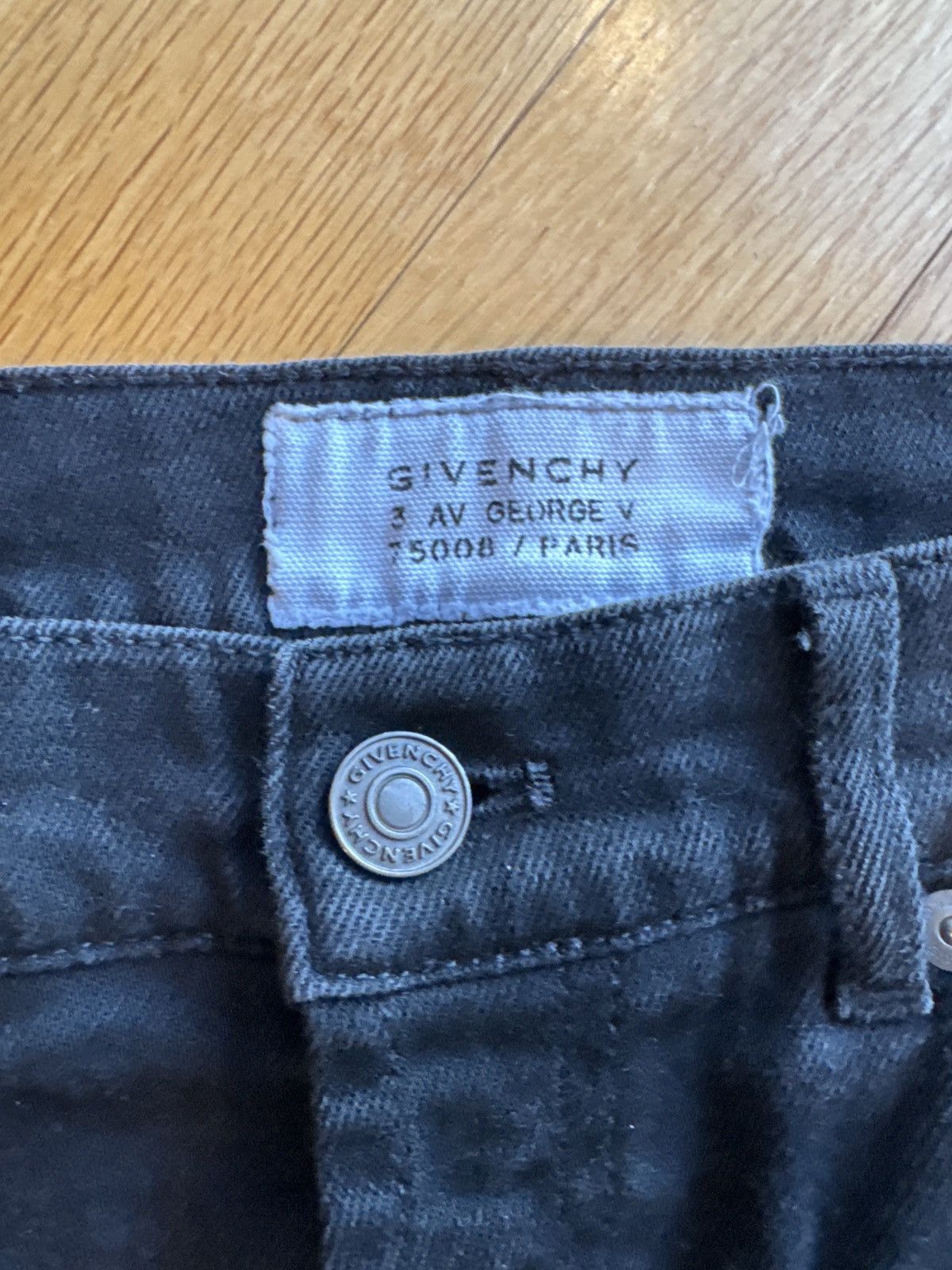 Givenchy Givenchy Side Stripe Black Denim Size US 32 / EU 48 - 4 Thumbnail