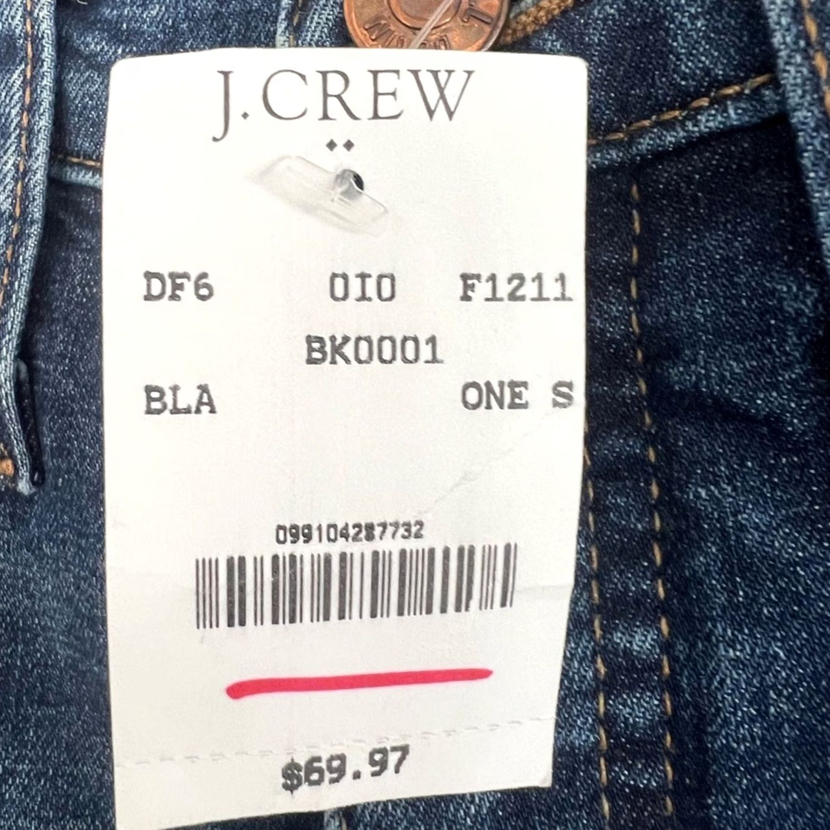 Madewell VINTAGE Madewell Jeans Women 24 Blue Slim Straight 24x27 Nike Size 42" / US 20 - 6 Thumbnail