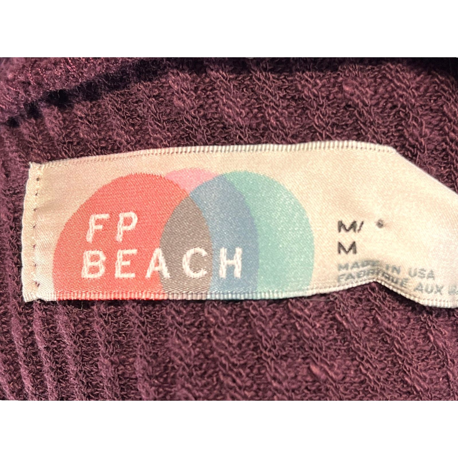 Free People Free People Sweater Beach World Traveler Split Back Ribbed Turtleneck Sz M GUC Size M / US 6-8 / IT 42-44 - 5 Thumbnail