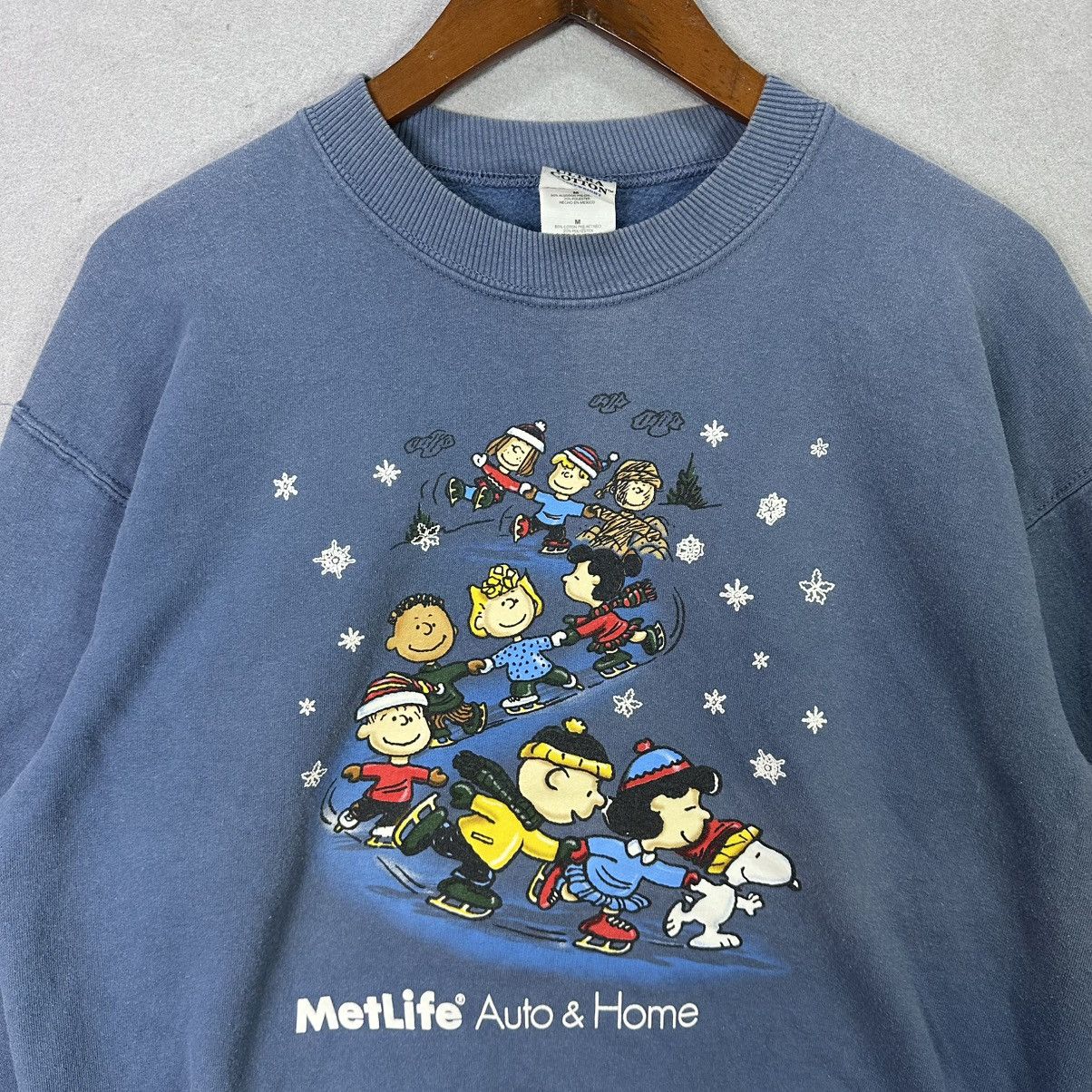 Vintage Vintage Peanuts Snoopy Sweatshirt Crewneck Sweatshirt Size US M / EU 48-50 / 2 - 2 Thumbnail