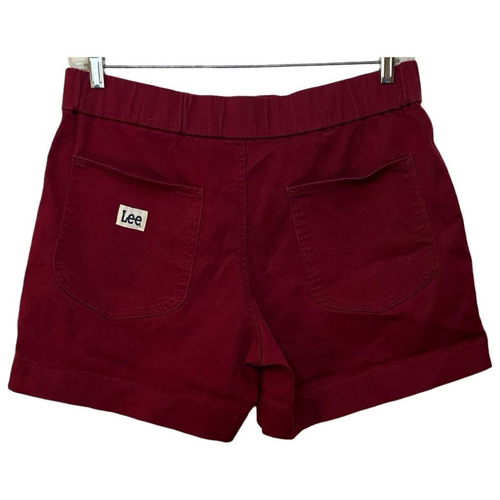 Lee × Vintage Vtg 90s Lee High Waisted Elastic Waist Comfy Shorts Sz L Size 34" / US 12 / IT 48 - 3 Thumbnail