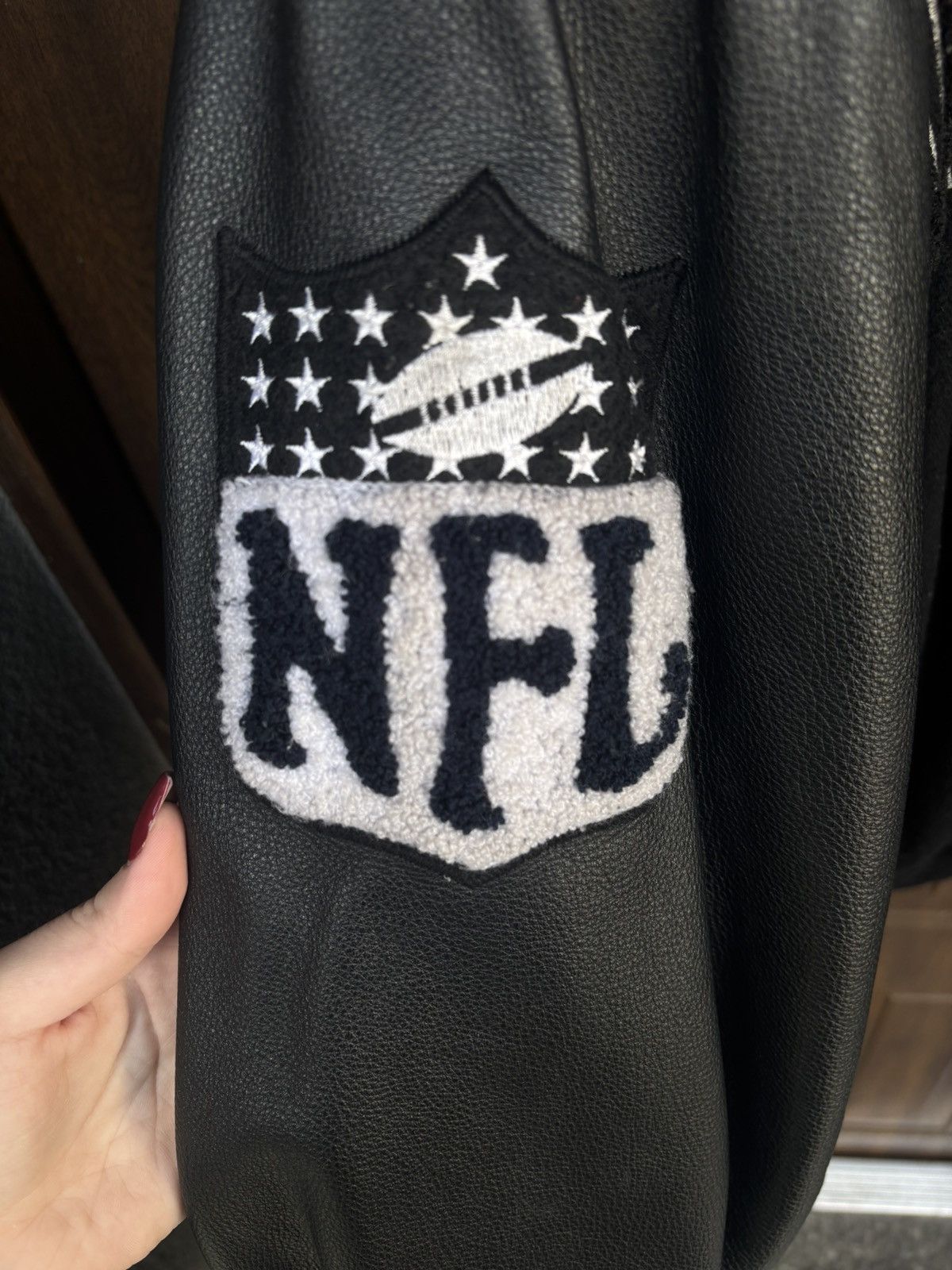 NFL × Vintage Vintage Los Angeles Raiders varsity jacket 1991 NFL leather Size US M / EU 48-50 / 2 - 8 Thumbnail