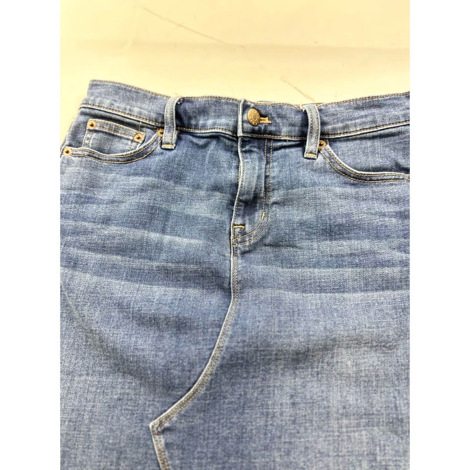 J.Crew J.Crew Denim Skirt Women's 6 Blue Knee Length Pencil Womens Size 28" / US 6 / IT 42 - 3 Thumbnail