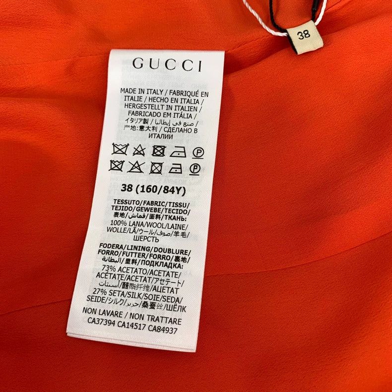 Gucci GucciRed tie bow wool short-sleeved dress Size XS / US 0-2 / IT 36-38 - 7 Thumbnail
