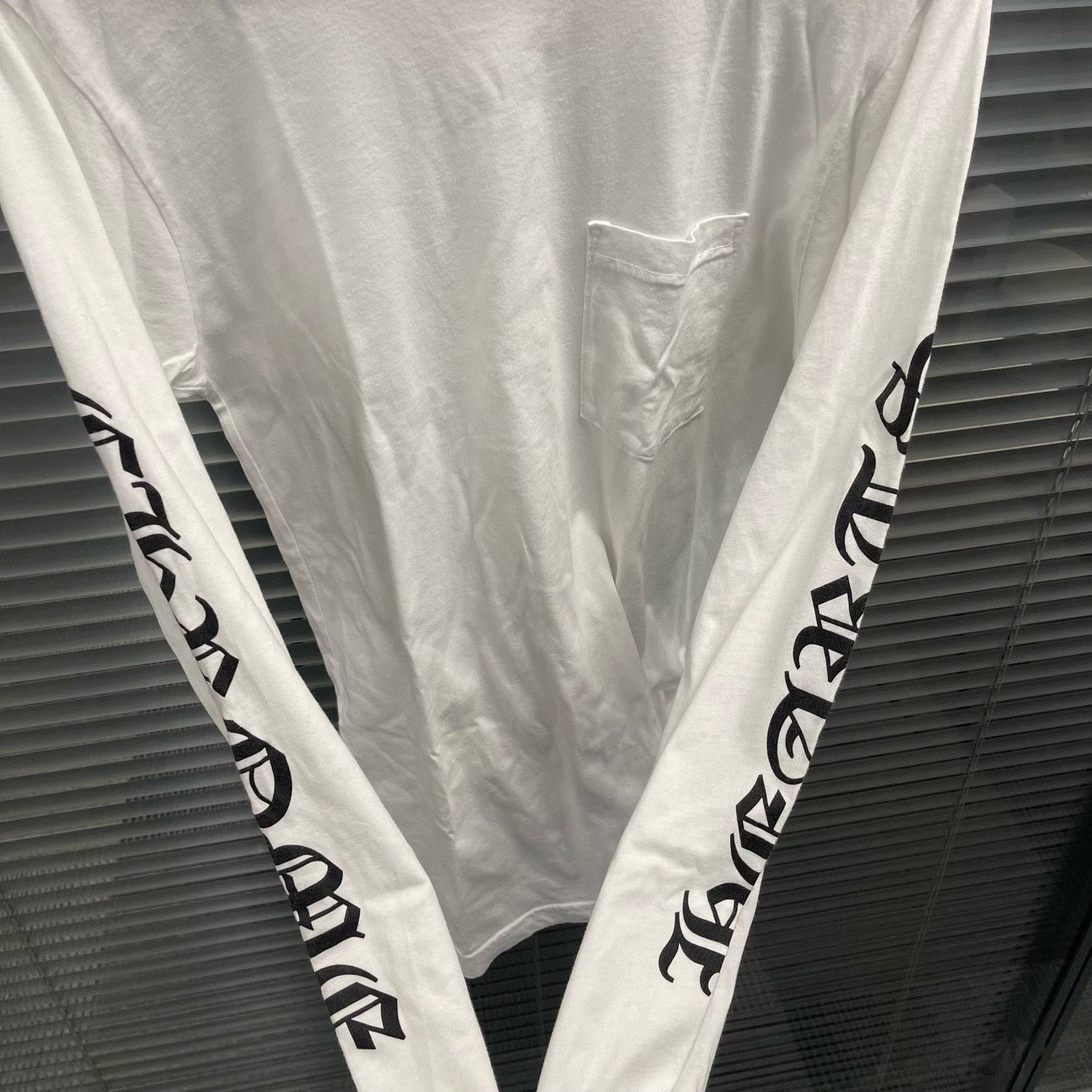 Chrome Hearts Chrome Hearts White Sanskrit Print Long Sleeve T-Shirt Size US M / EU 48-50 / 2 - 5 Thumbnail