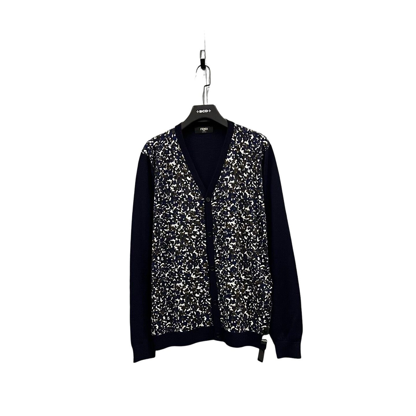 Fendi Fendi Patterned Knit Cardigan Size L Size US L / EU 52-54 / 3 - 1 Thumbnail