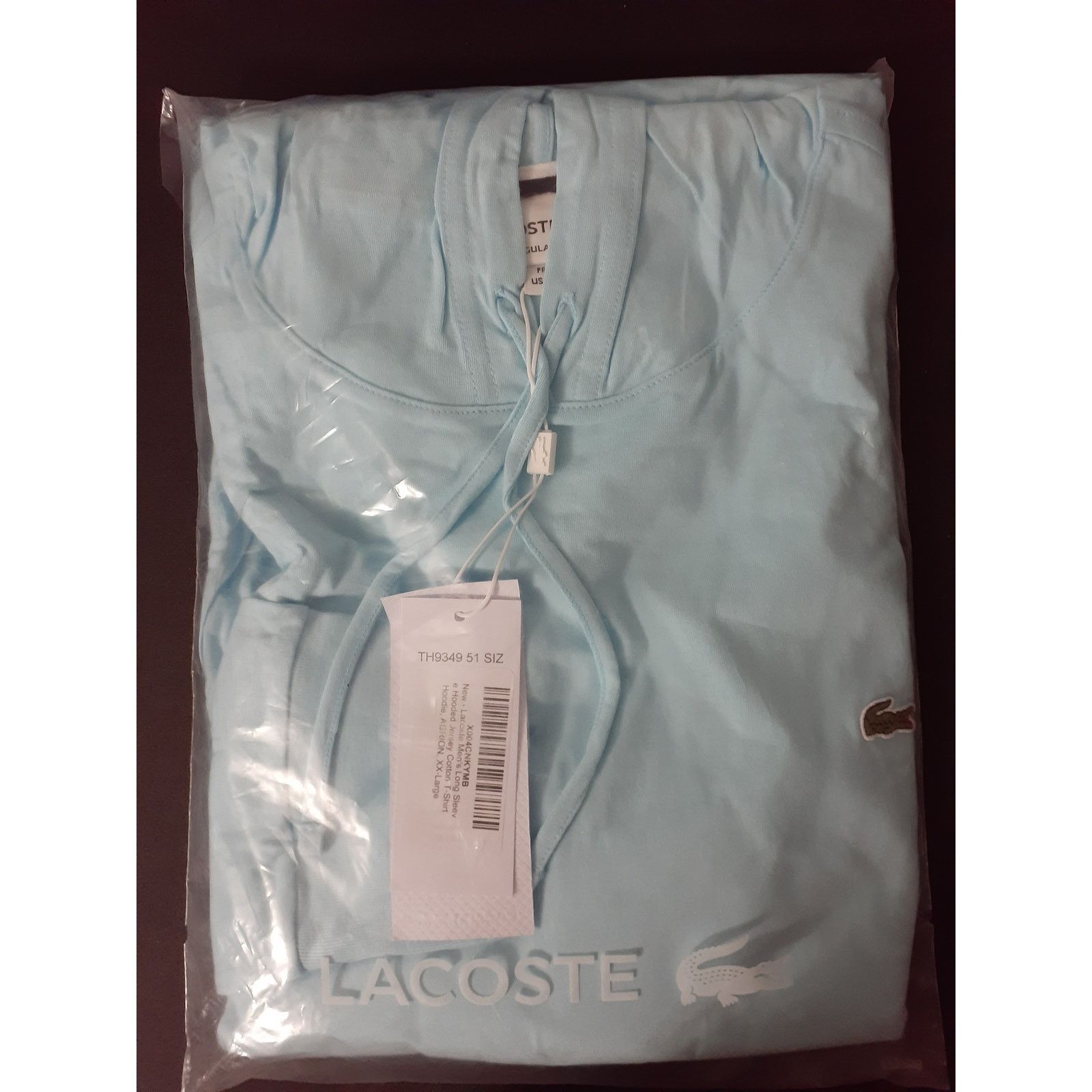 Lacoste Lacoste Long Sleeve Hooded Jersey Cotton T-Shirt Hoodie 2XL Size US XXL / EU 58 / 5 - 2 Thumbnail