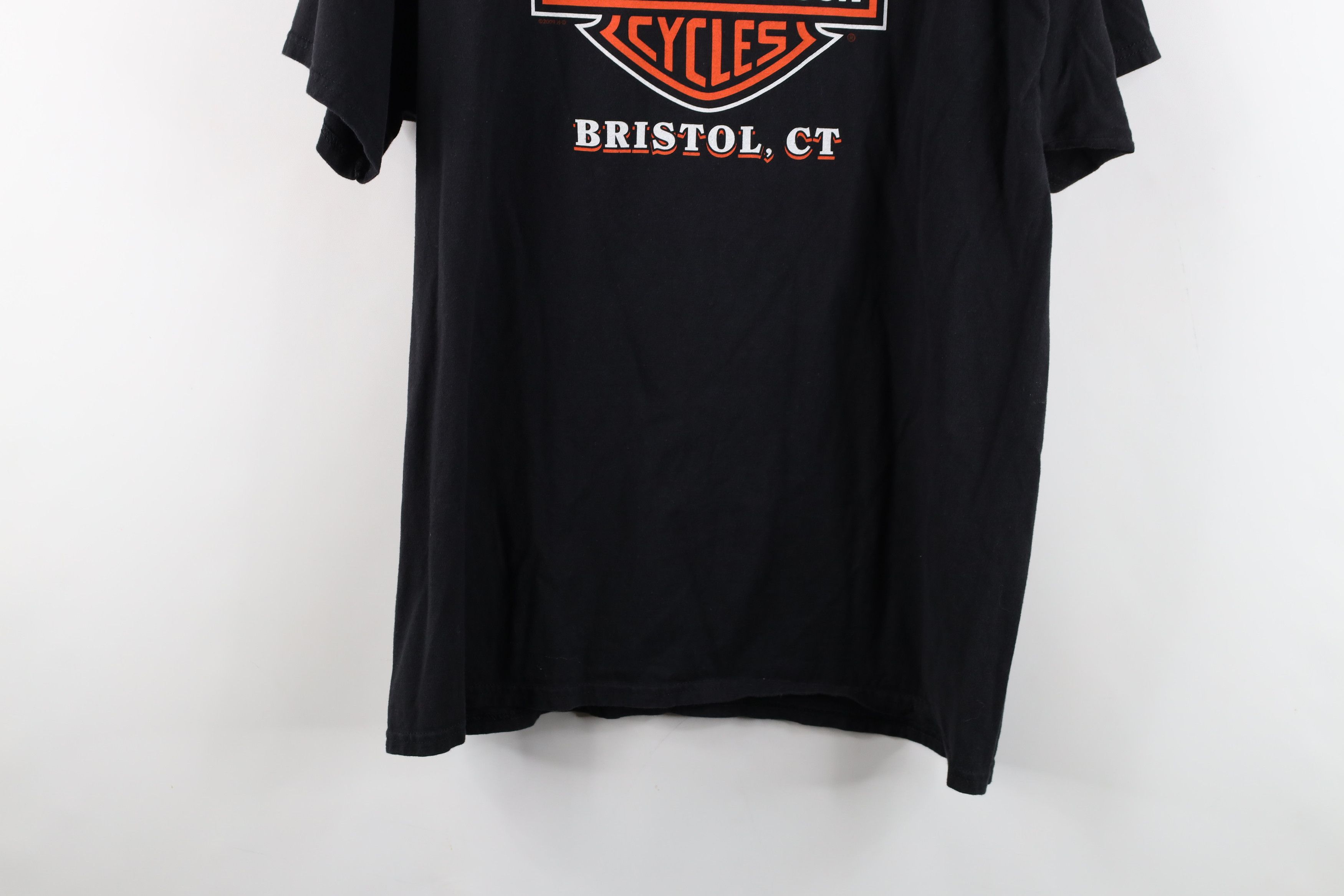 Harley Davidson × Vintage Vintage Y2K Harley Davidson Spell Out Big Logo T-Shirt Black Size US L / EU 52-54 / 3 - 15 Thumbnail
