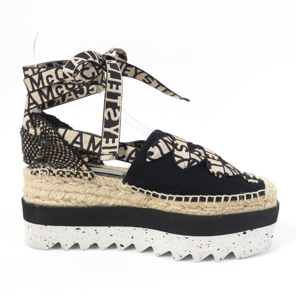 Stella McCartney Stella McCartney 800159 Ribbon Espadrille Platform Shoes Size US 5 / IT 35 - 5 Thumbnail