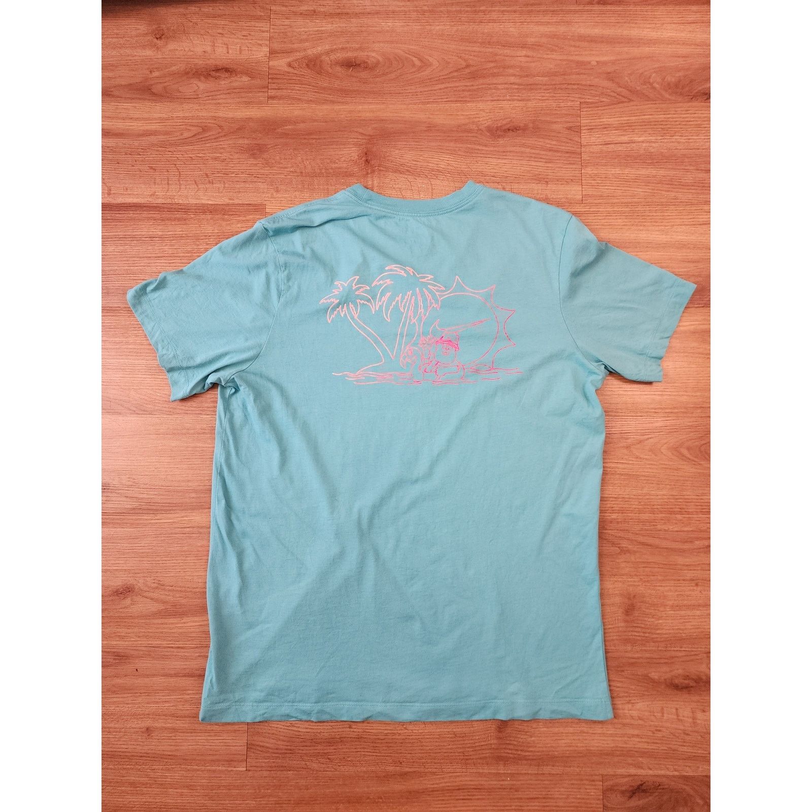 Nike Nike Sportswear Tee Beach Beard Turquoise Teal Palm Hammock Size US L / EU 52-54 / 3 - 2 Thumbnail