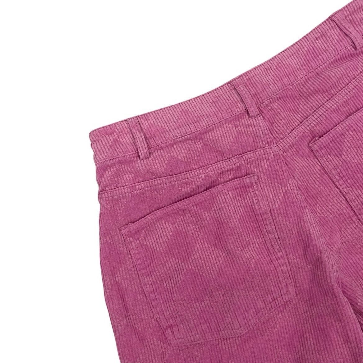 Forever 21 Forever 21 Pink Checkered Corduroy High Rise Wide Leg Pants Size 28" / US 6 / IT 42 - 5 Thumbnail