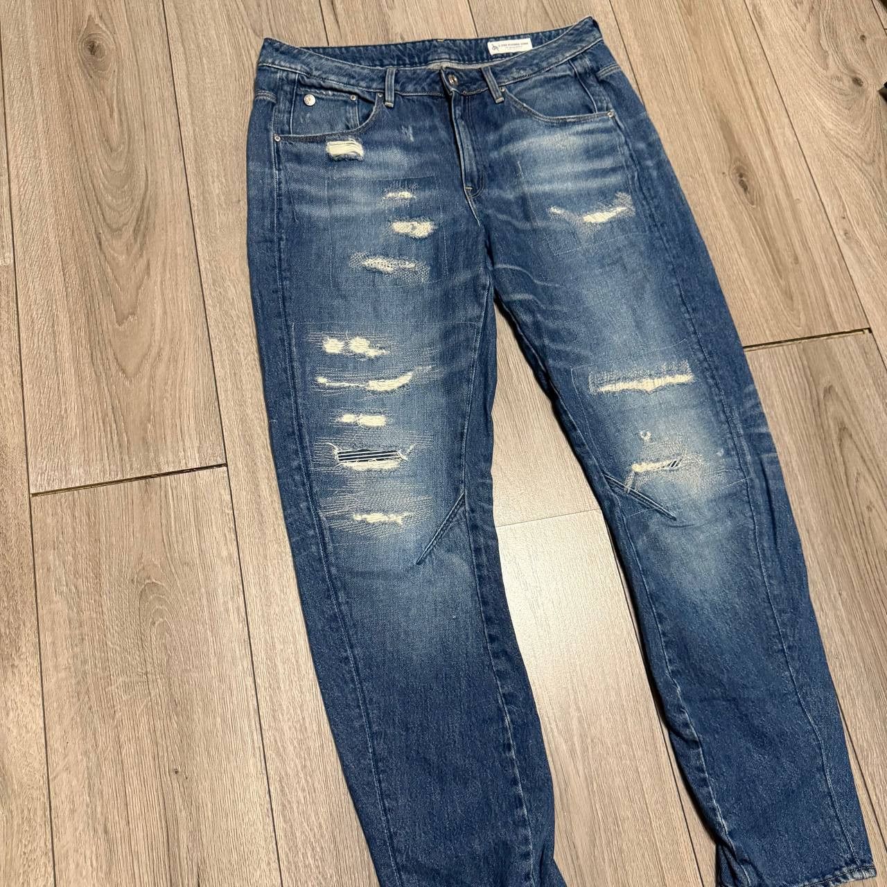 G-Star g-star raw arc 3d mid boyfriend jeans 31x34 blue Size US 31 - 4 Thumbnail
