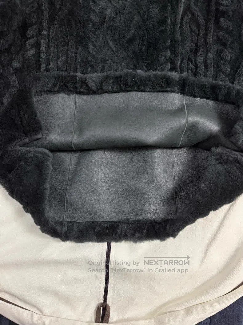 Hermes Hermes Men's Fur and Leather Integrated Jacket, 66% Wool, Size M / US 6-8 / IT 42-44 - 3 Thumbnail