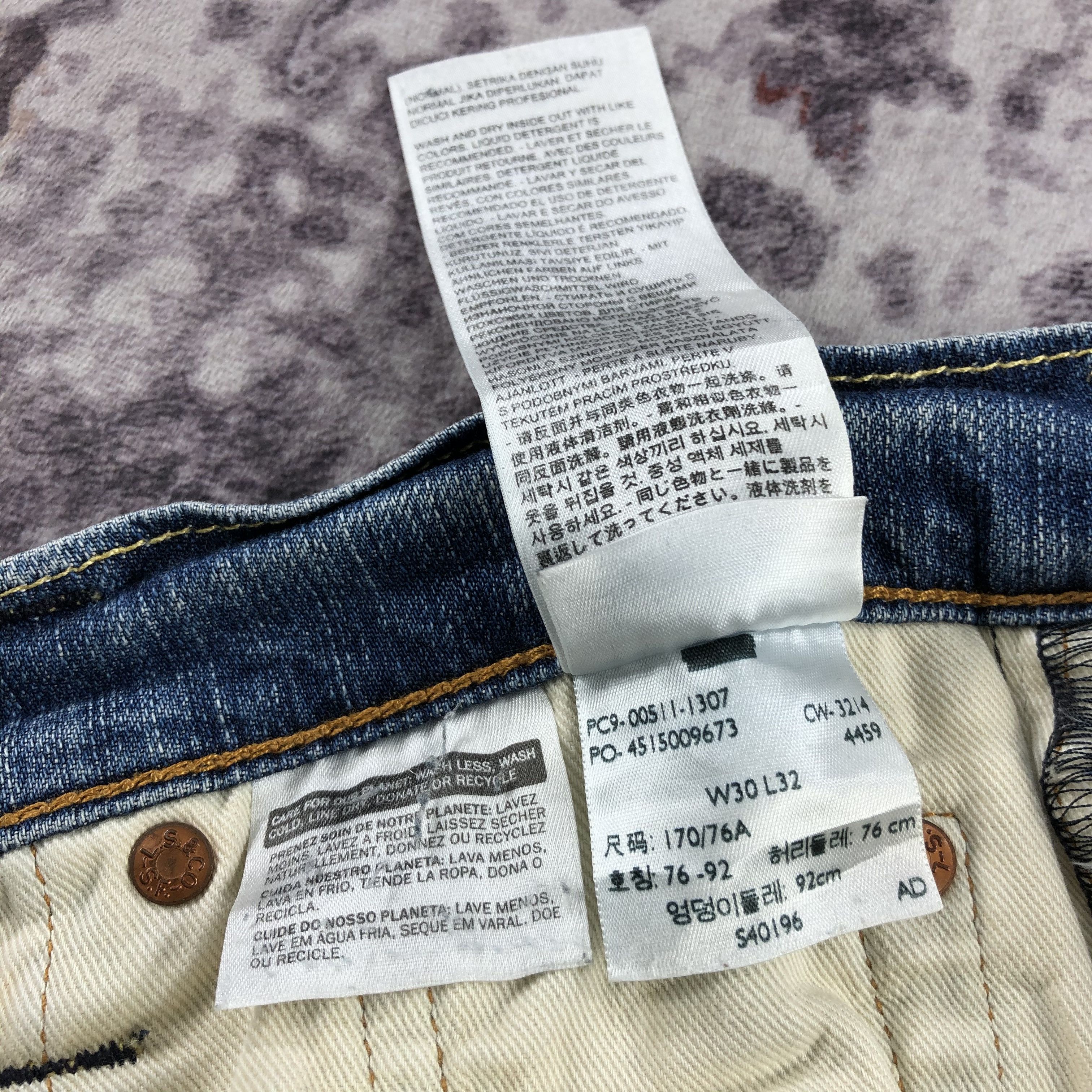 Levi's × Vintage Vintage Blue Wash Levis 511 Jeans-JM2750 Size US 31 - 13 Thumbnail