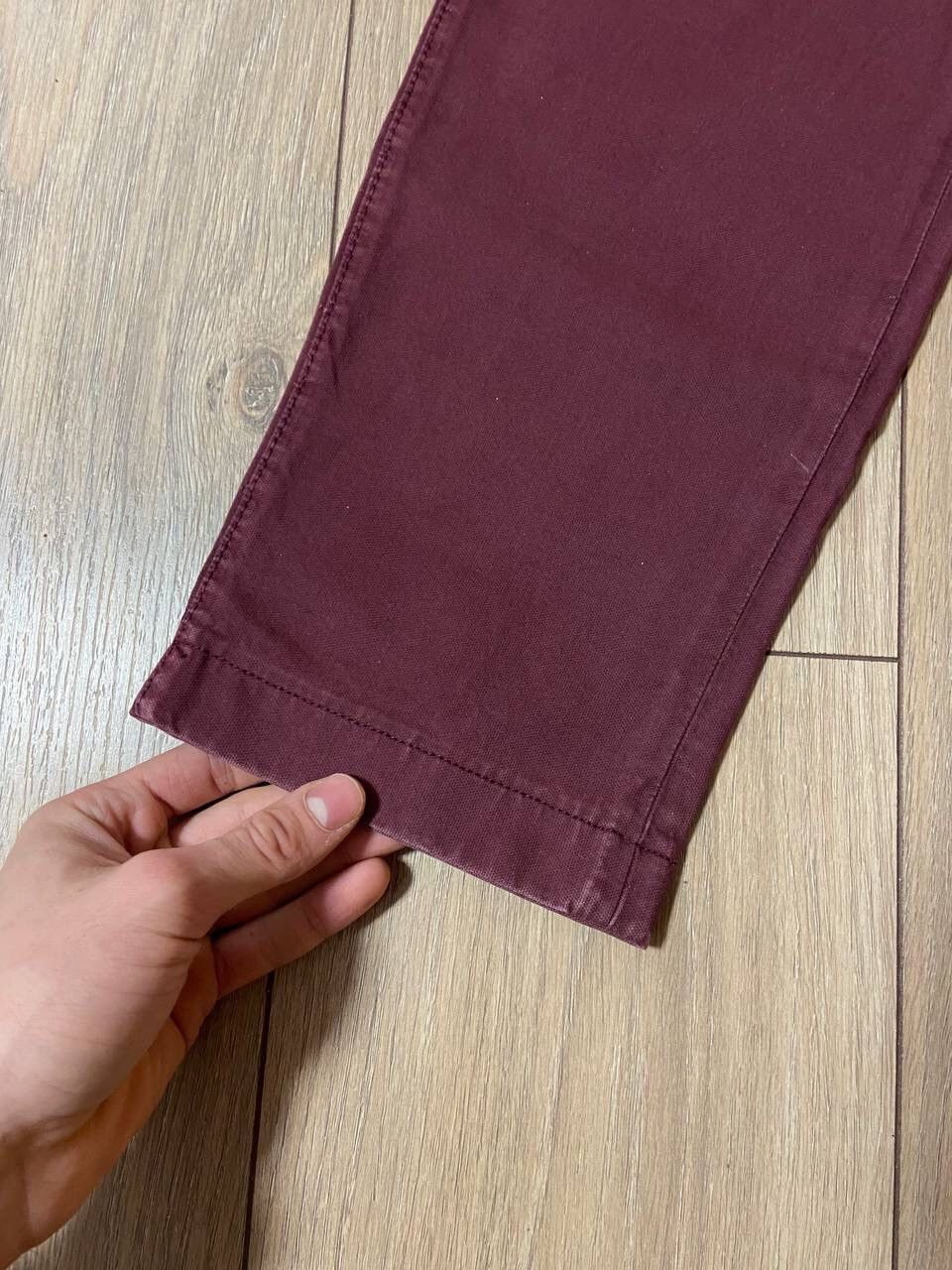 Jacob Cohen Jacob Cohen Light Washed Burgundy Bobby Model Pants Size US 35 - 17 Thumbnail