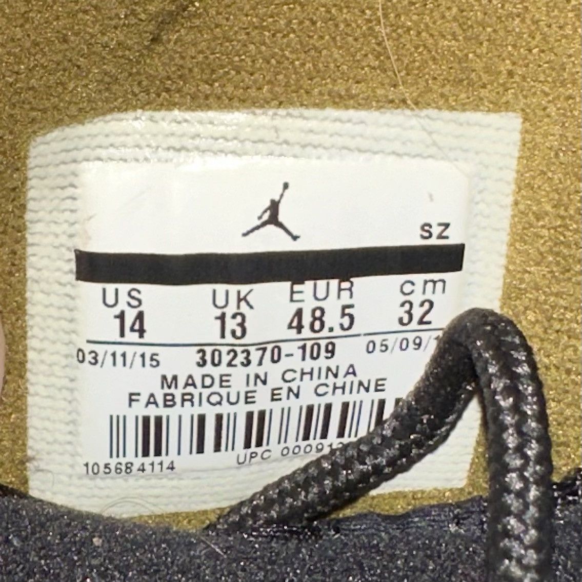 Jordan Brand Size 14 - Nike Air Jordan 9 Retro Statue OG IX White Gold Size US 14 / EU 47 - 6 Thumbnail
