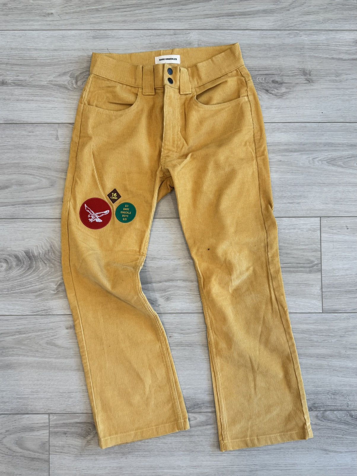 Bare Knuckles Corduroy Patchwork Pants Size US 28 / EU 44 - 1 Thumbnail