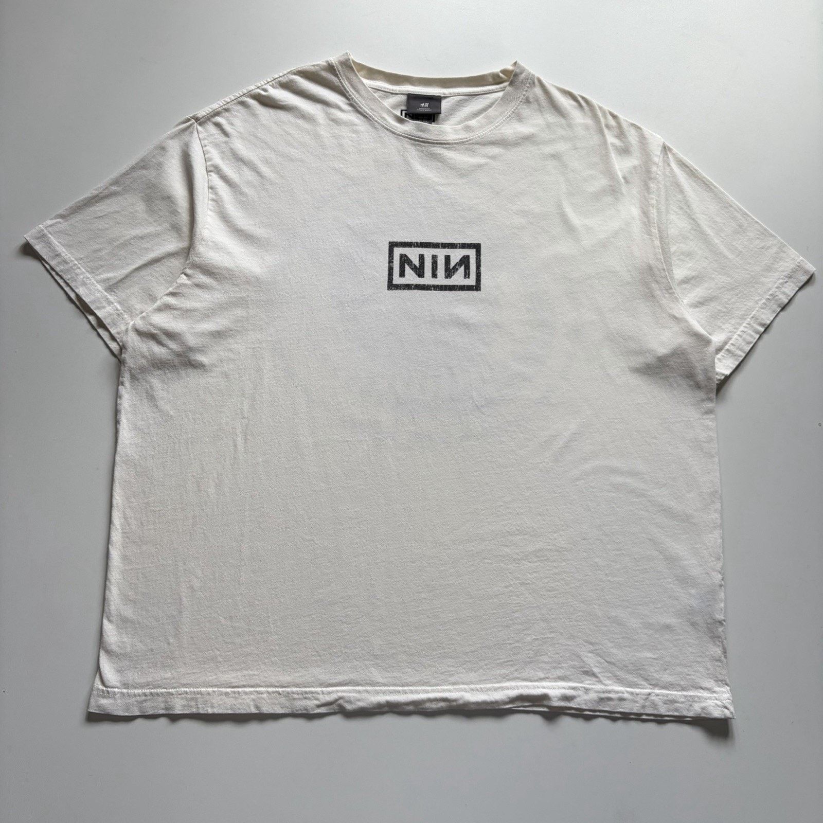 Nine Inch Nails H&M Shirt XXL Loose Fit White 2025 Band Tee