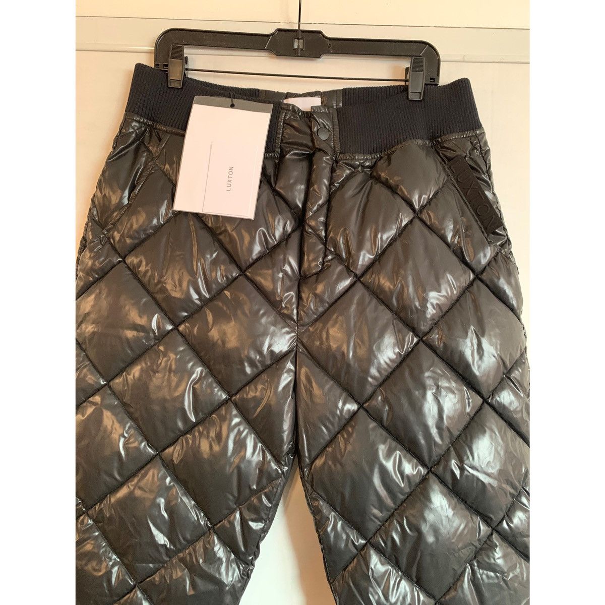 Other LUXTON LUXURY BLACK QUILTED PUFFER PANTS Size US 32 / EU 48 - 19 Thumbnail