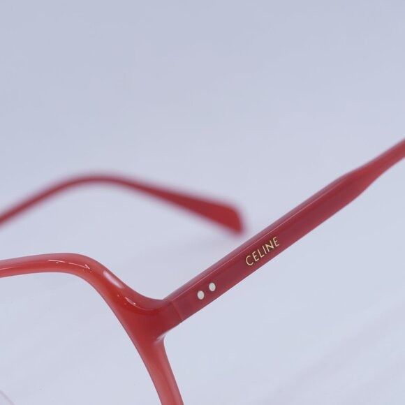 Celine Celine CL50126I 066 Eyeglasses Translucent Red 55mm Square Size ONE SIZE - 3 Thumbnail