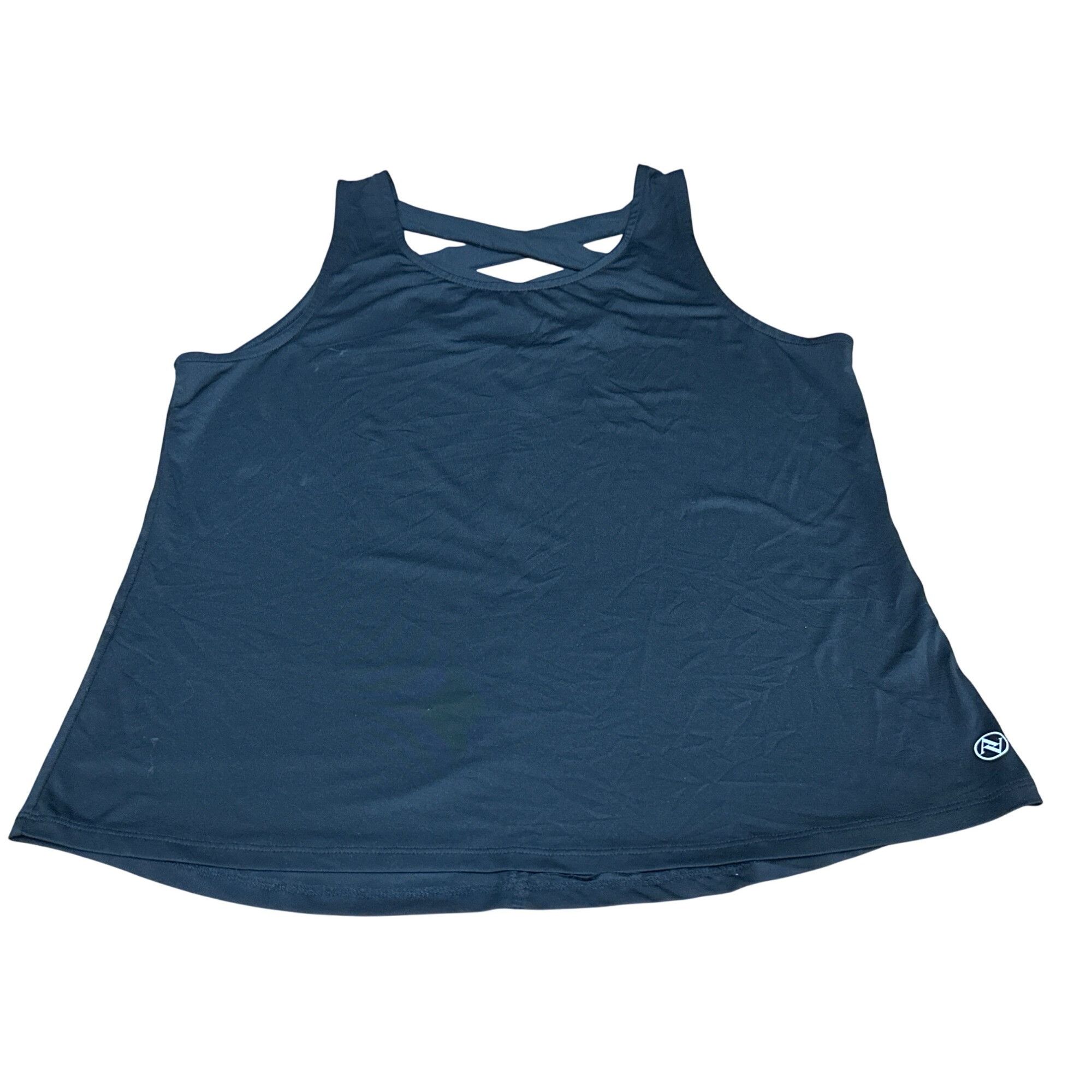 Other Adrienne Vittadini Sport Black Tank Top LG Stretchy Cross Ba Size L / US 10 / IT 46 - 9 Thumbnail
