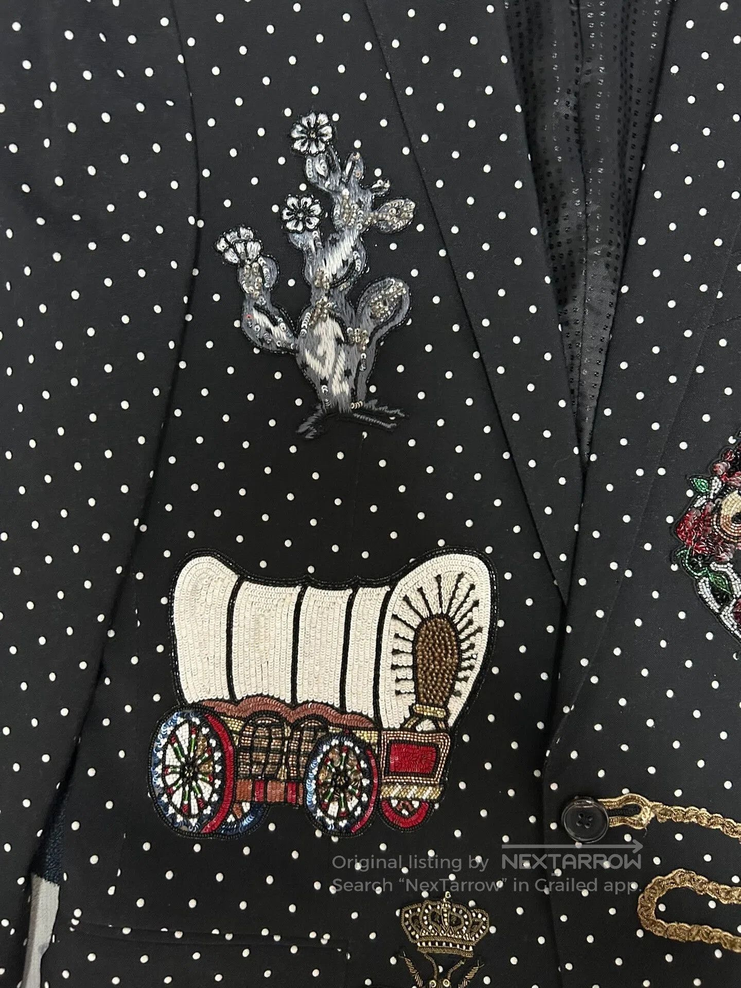 Dolce & Gabbana New Dolce & Gabbana Embroidered Blazer. Size US S / EU 44-46 / 1 - 3 Thumbnail