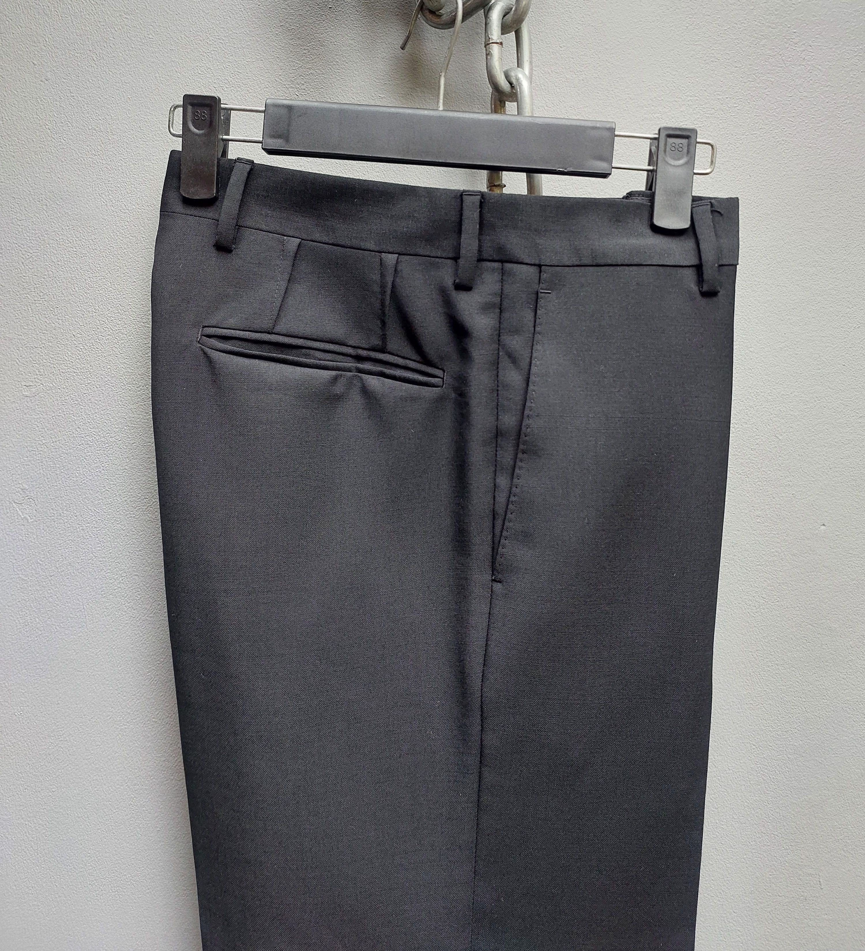 Raf Simons Raf Simons Flat Front Tailored Wool Trouser Size US 44 / EU 60 - 9 Thumbnail