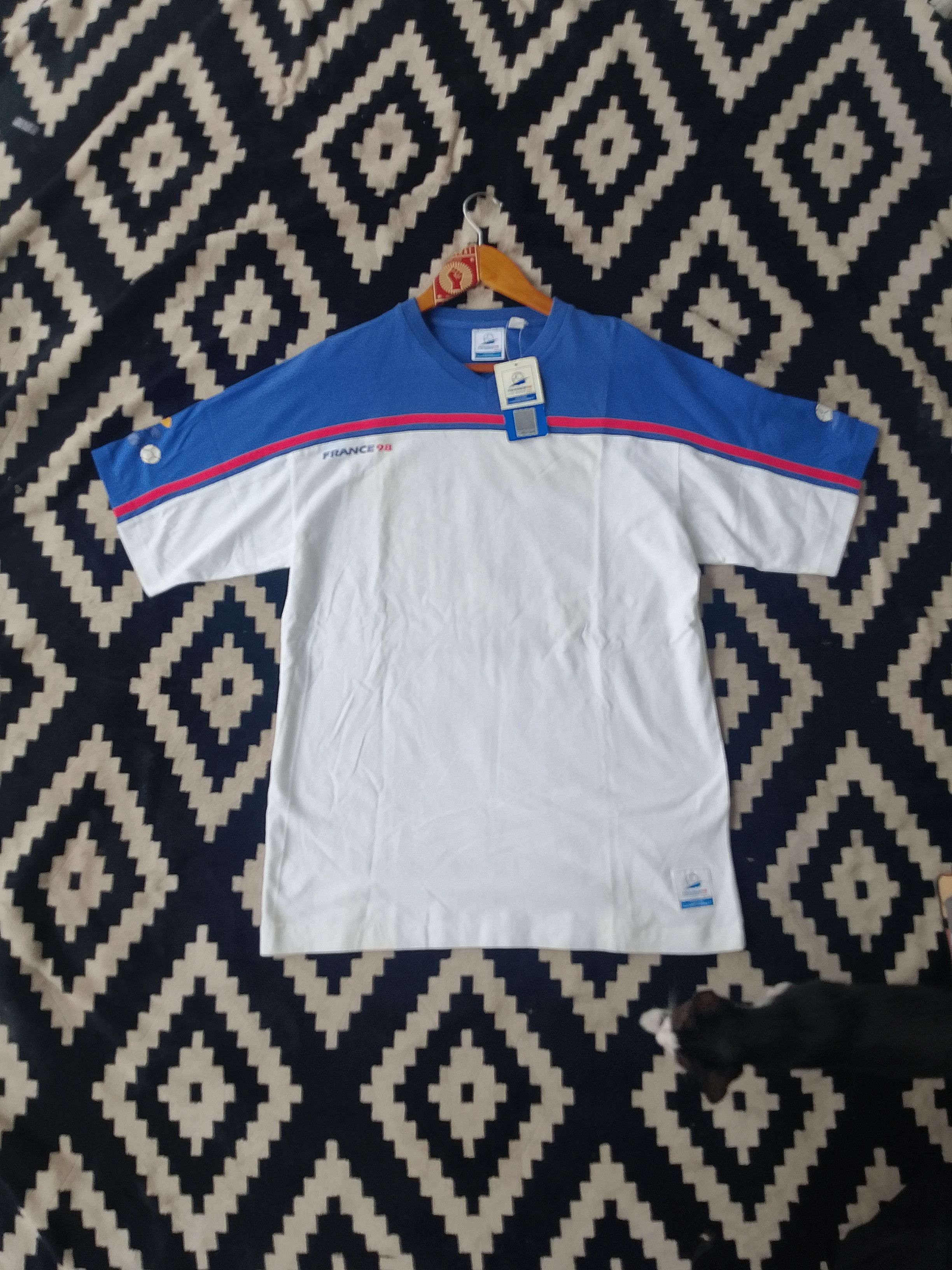 Other Rare 1998 FIFA World Cup France Merchandise Tricolore Tshirt Size US L / EU 52-54 / 3 - 2 Thumbnail