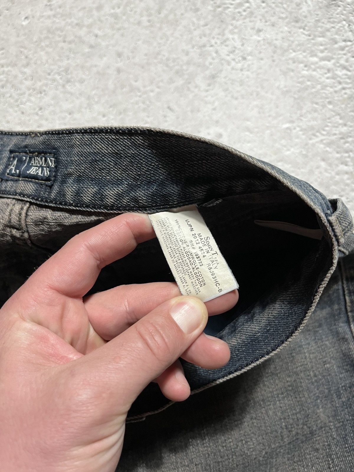 Armani × Vintage Custom Vintage Armani Jeans AJ Logo Denim Jeans Size US 30 / EU 46 - 17 Thumbnail