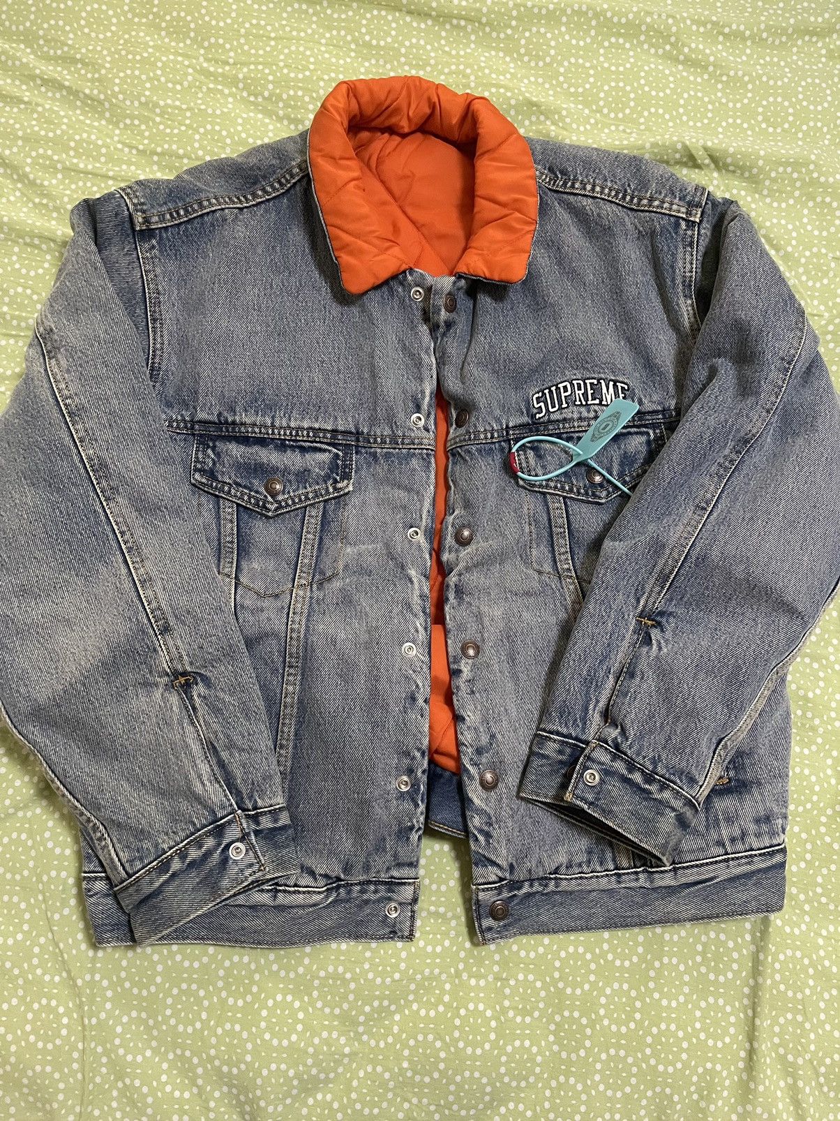 Supreme Levi's Quilted Reversible Jacket-