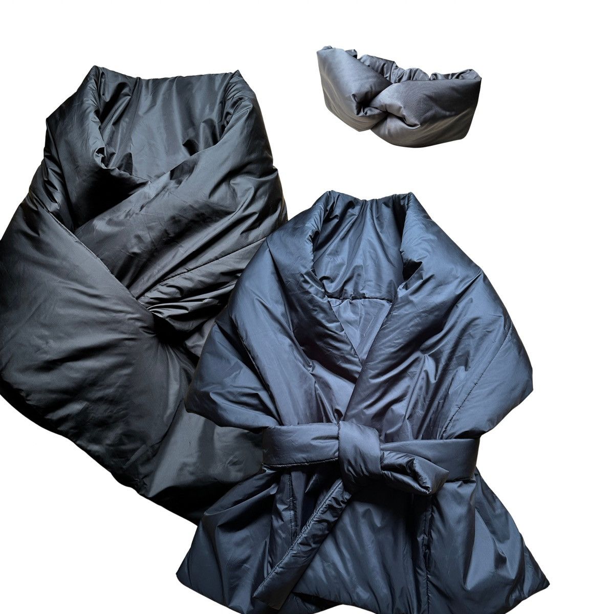 Other 3-in-1 Puffer Scarf Cape Wrap with Pockets Belt Headband Set Size ONE SIZE - 1 Thumbnail