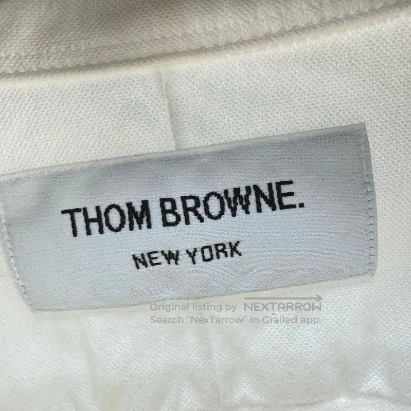Other Thom Browne White Striped Long Sleeve Shirt . Size US M / EU 48-50 / 2 - 6 Thumbnail