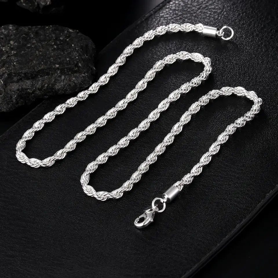 Designer × Jewelry Twisted Rope Necklace🔥🔥🔥 Size ONE SIZE - 1 Thumbnail