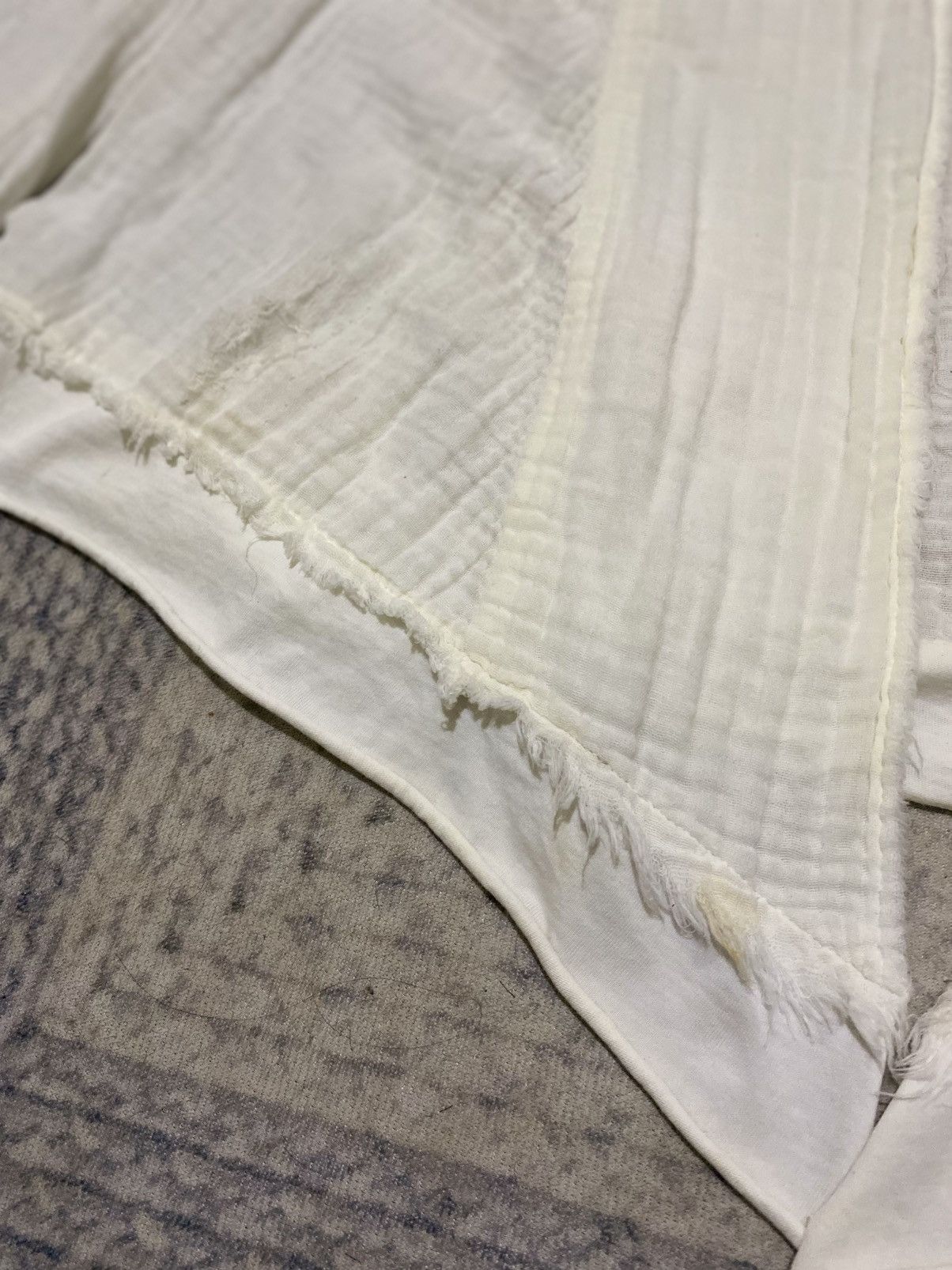 If Six Was Nine × Japanese Brand × Le Grande Bleu (L.G.B.) G.O.A GOTHIC N/BUTTON CARDIGAN RAW SEAMS DISTRESSED CARDIGAN Size M / US 6-8 / IT 42-44 - 6 Thumbnail