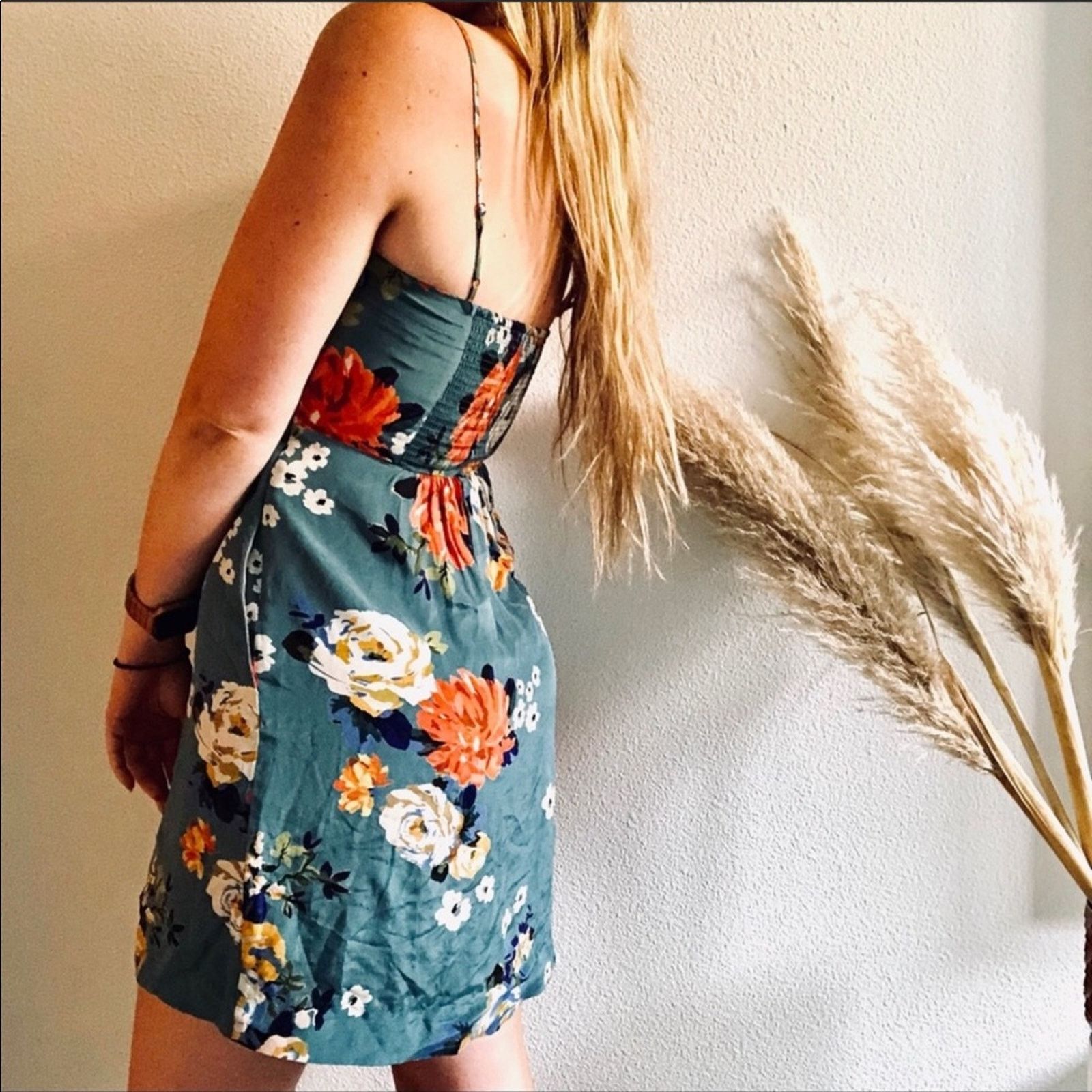 Anthropologie ANTHROPOLOGIE Soeurs Floral Spaghetti Strap Mini Dress 0 Size XS / US 0-2 / IT 36-38 - 3 Thumbnail
