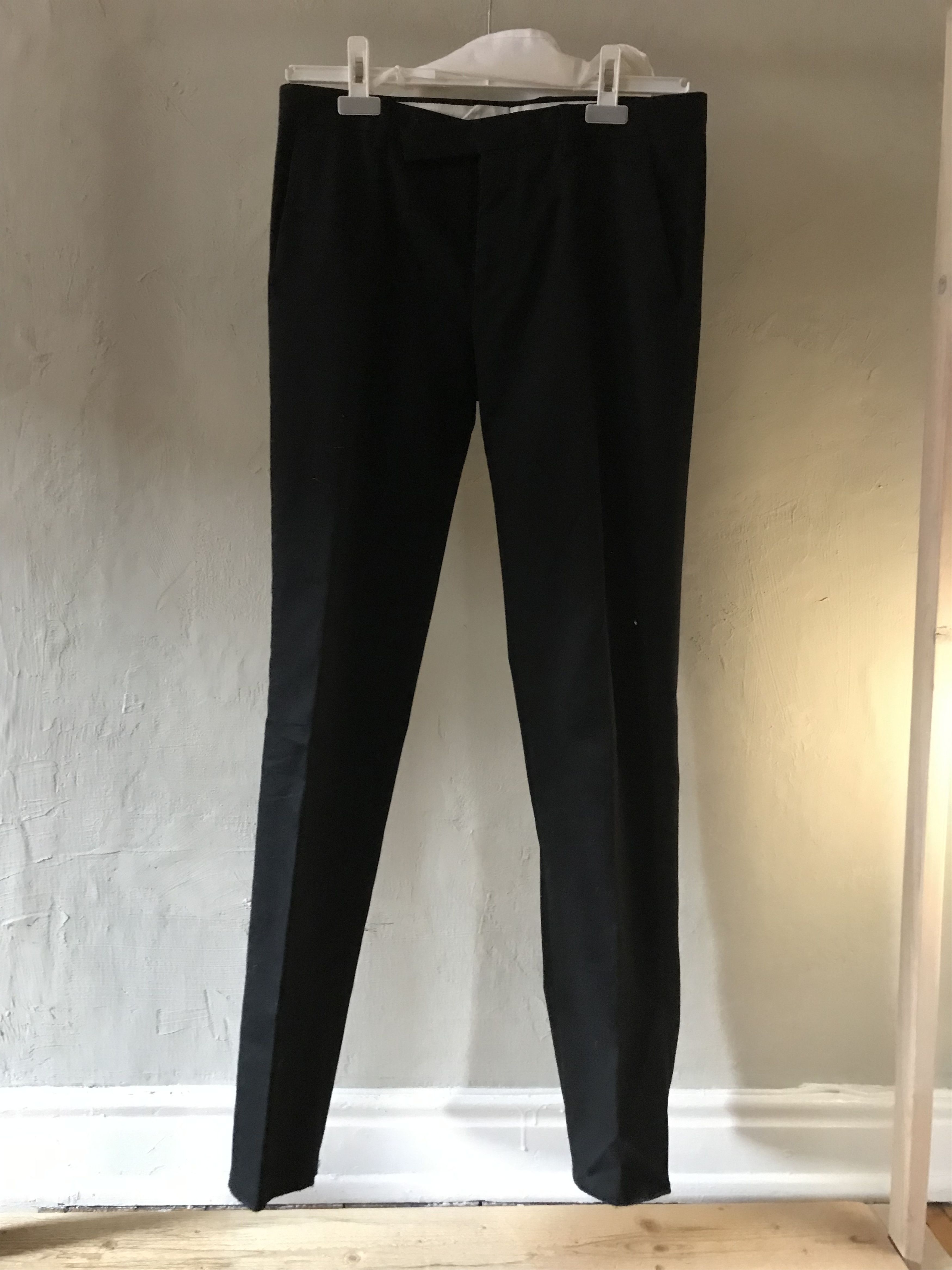 Maison Margiela AW15 Maison Margiela 14 black cotton semi-dressed pants Size US 32 / EU 48 - 4 Thumbnail