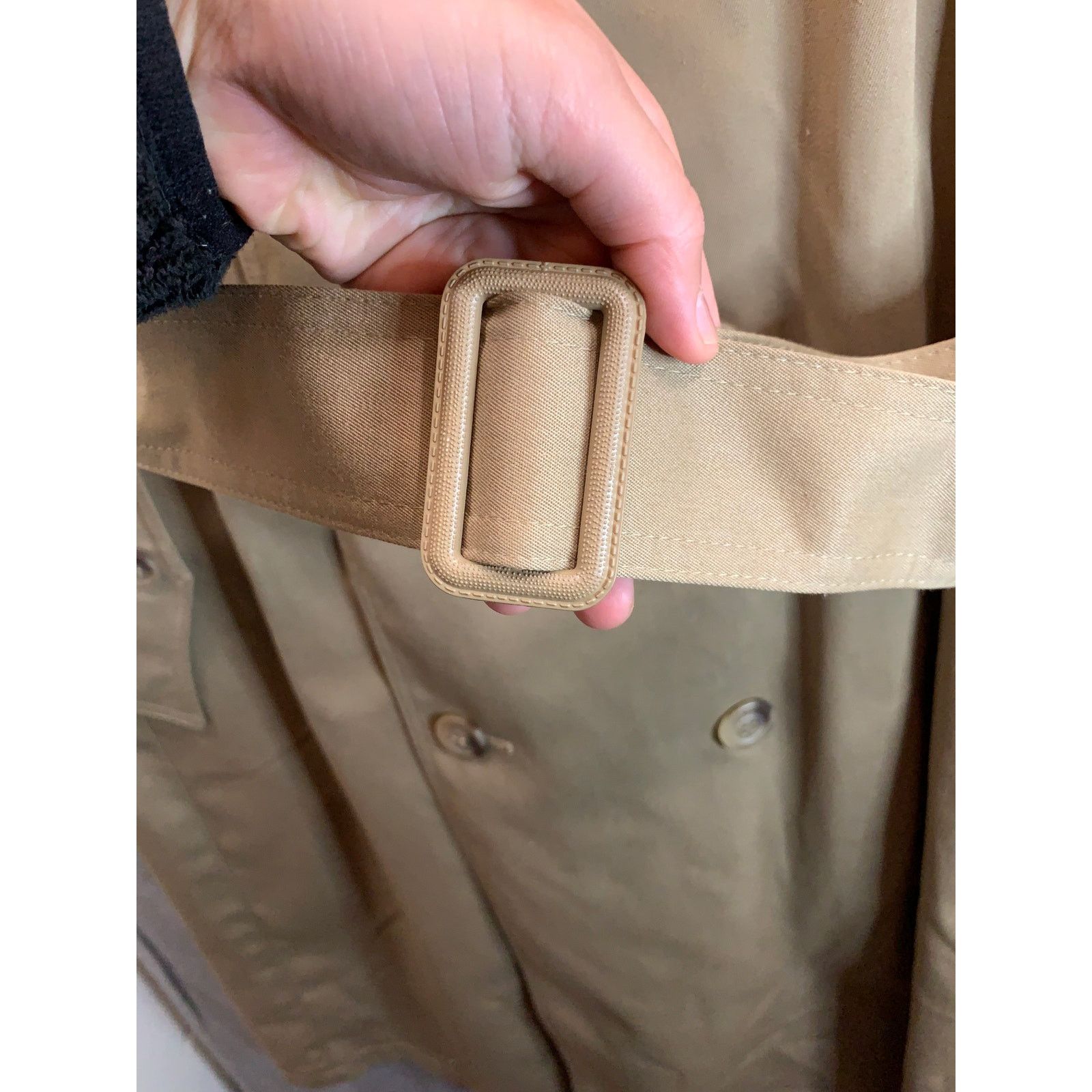 Leather Park Wilshire Trench Coat Womens Size 44L Khaki Size L / US 10 / IT 46 - 11 Thumbnail