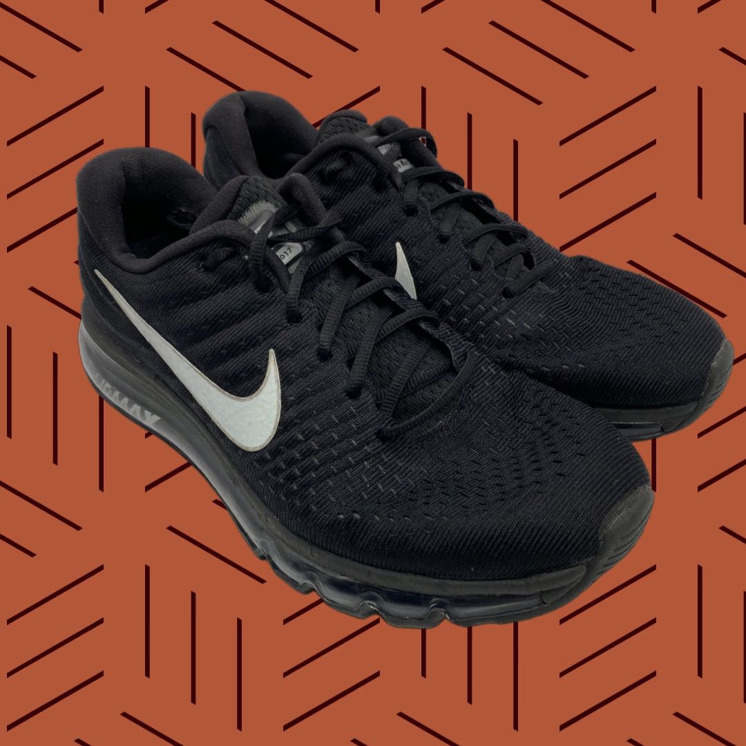 Nike NIKE Air Max 2017 Sneaker Men Black Anthracite 3M Reflective 849559-001 SZ10 Limited Release 2017 Monochrome Athletic Running Shoes Size US 10 / EU 43 - 1 Thumbnail