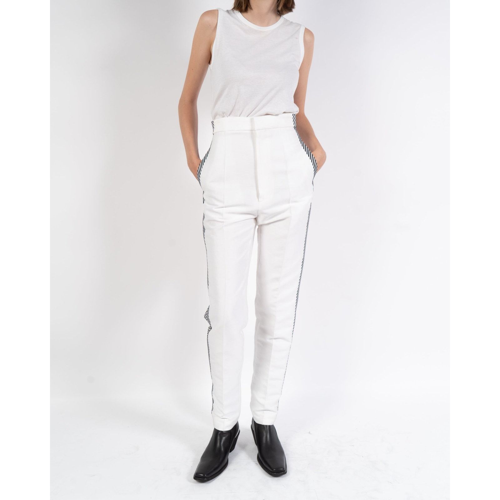 Haider Ackermann FW19 Leather Embroidered Trousers Size 26" / US 2 / IT 38 - 4 Thumbnail